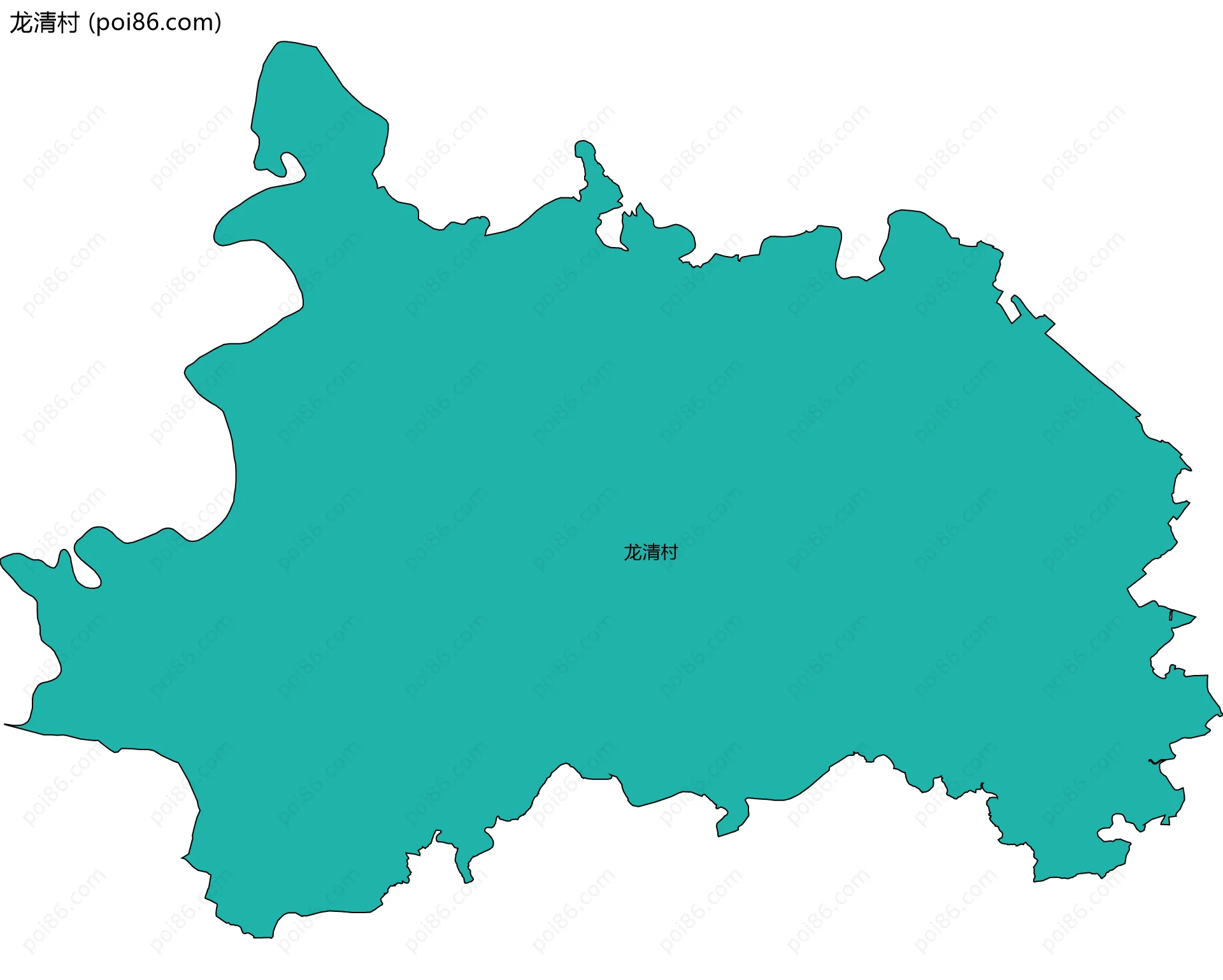 龙清村边界地图