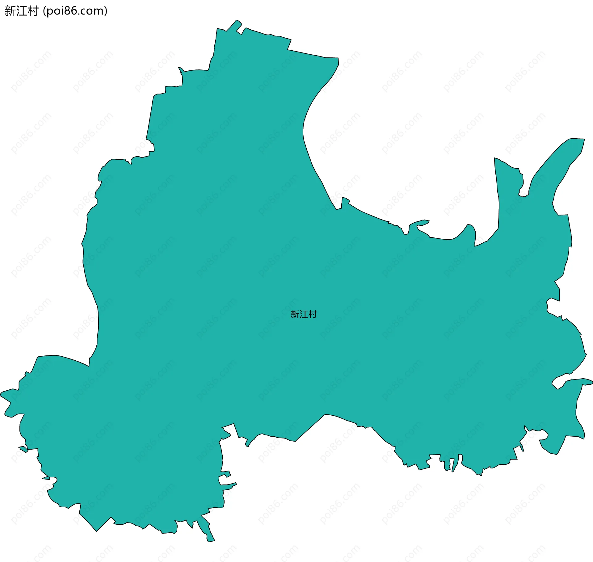 新江村边界地图