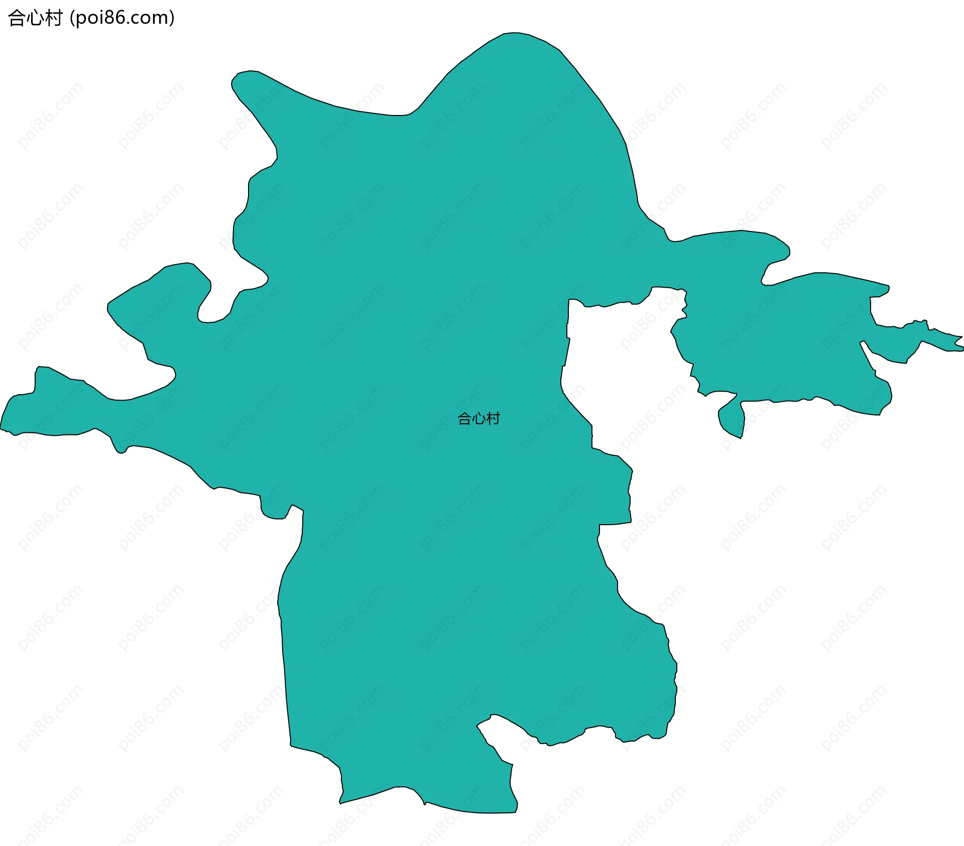 合心村边界地图