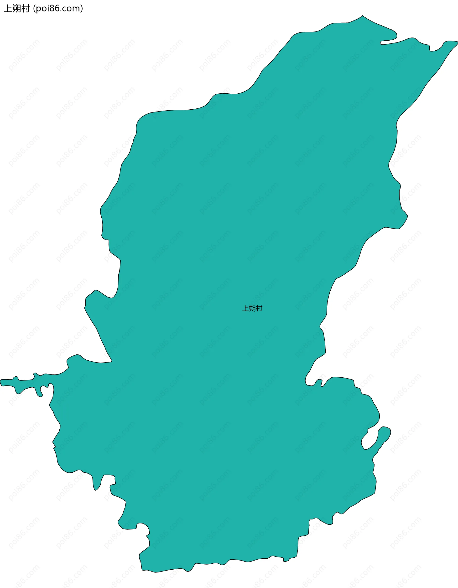 上朔村边界地图