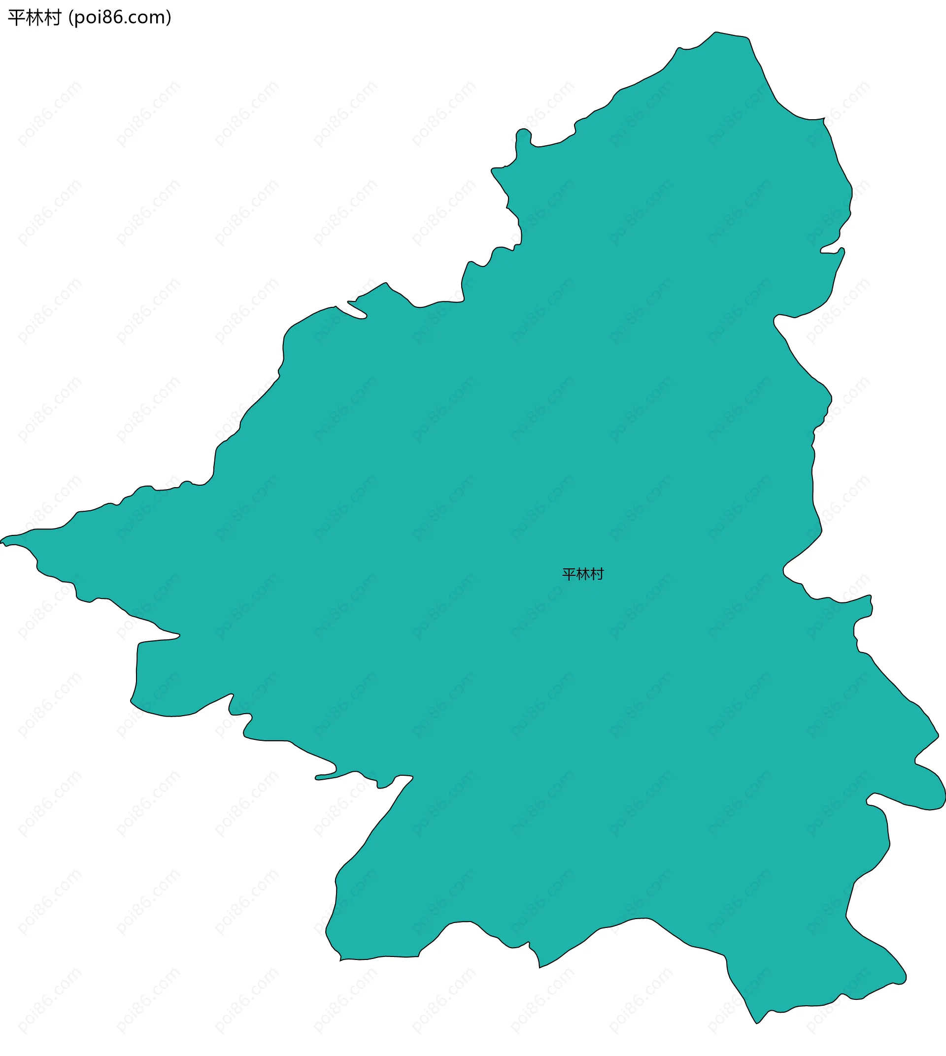 平林村边界地图