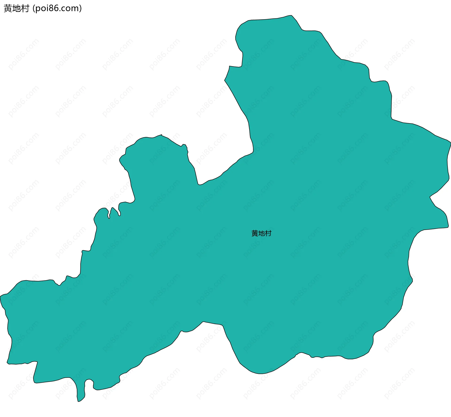 黄地村边界地图