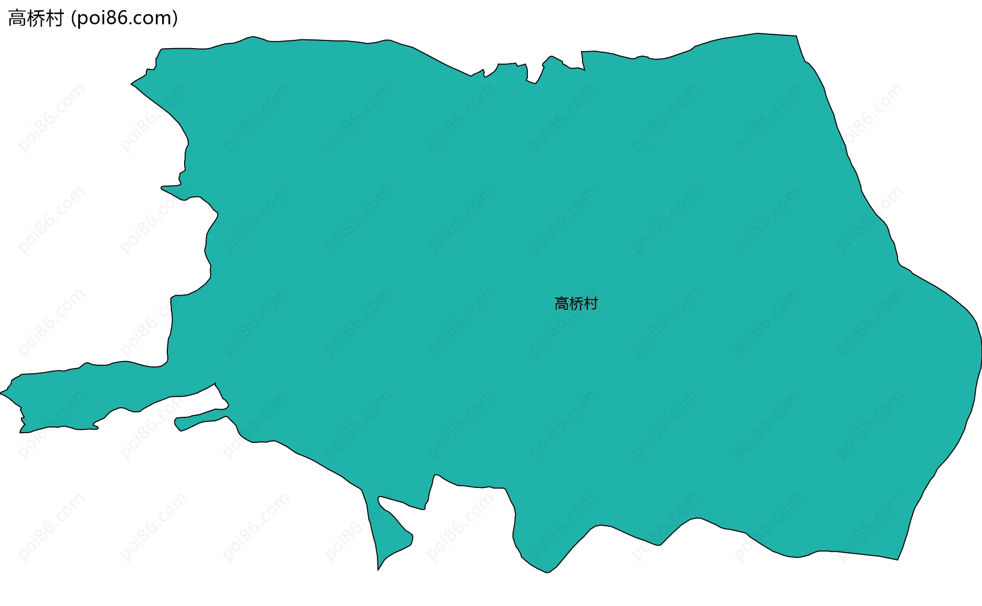 高桥村边界地图