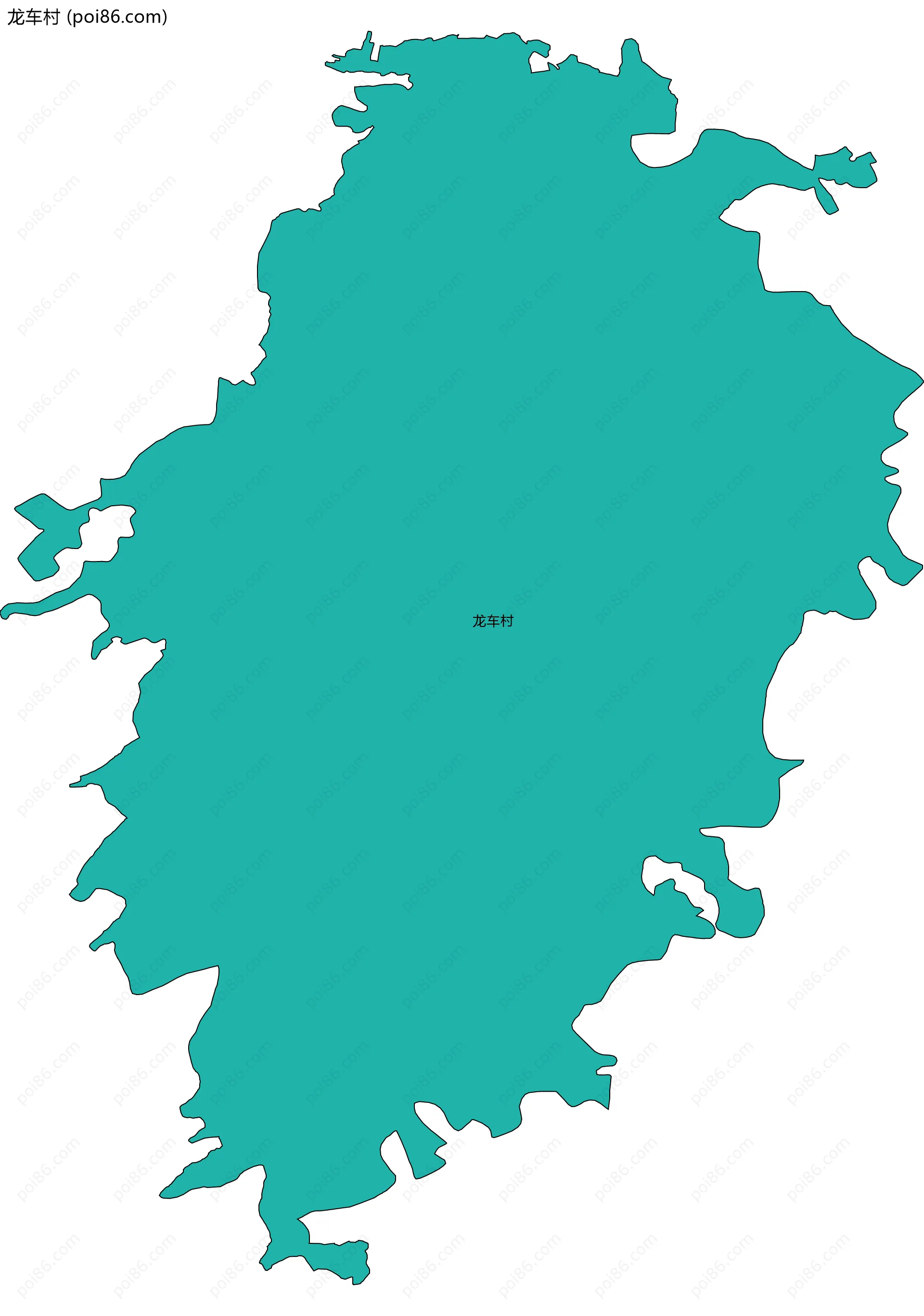 龙车村边界地图