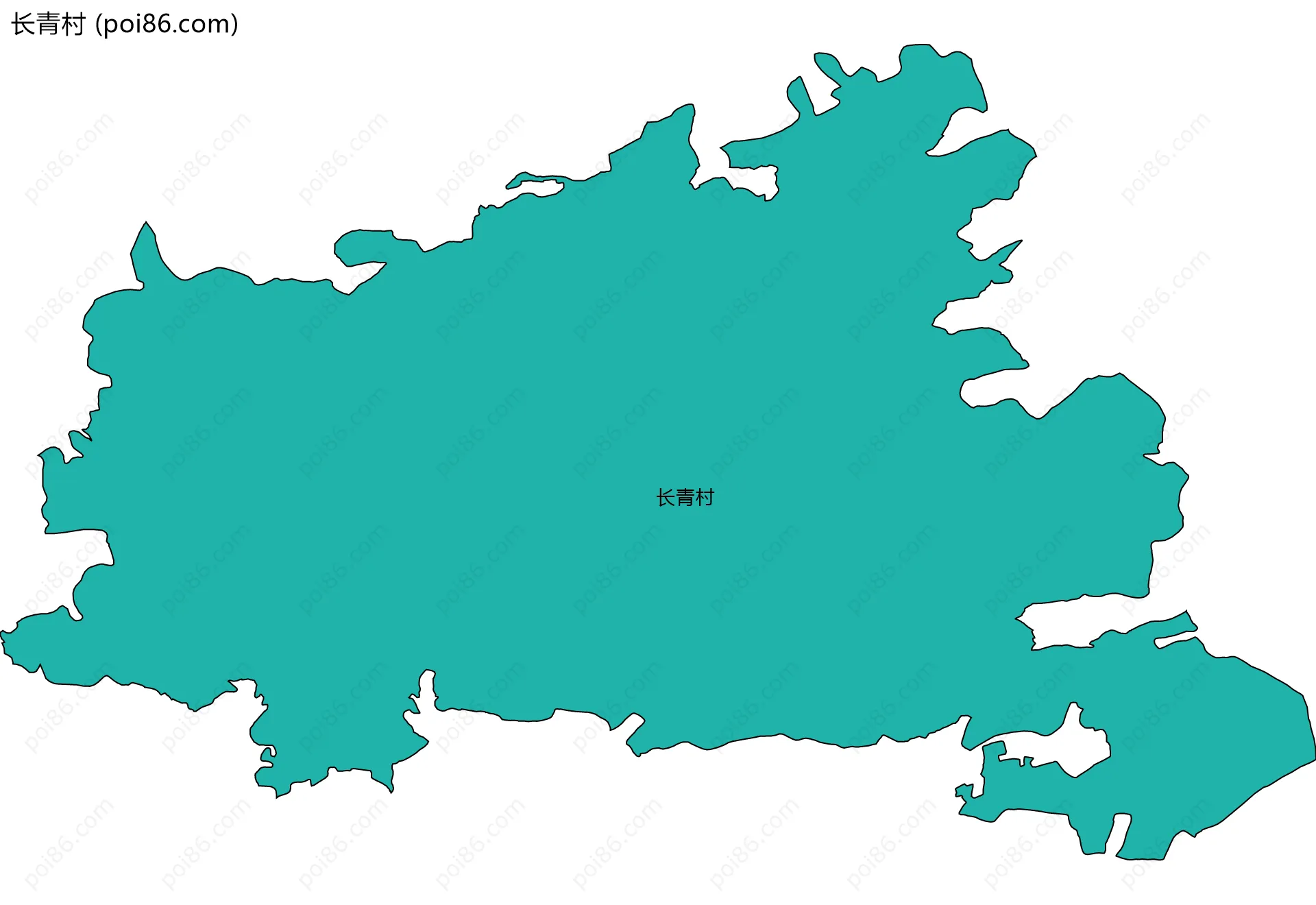 长青村边界地图