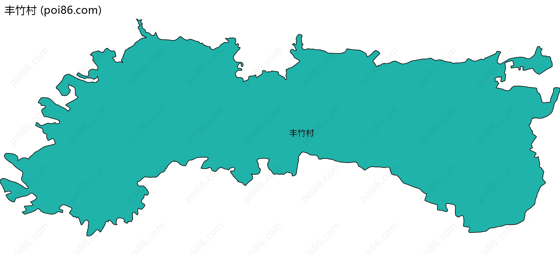 丰竹村边界地图