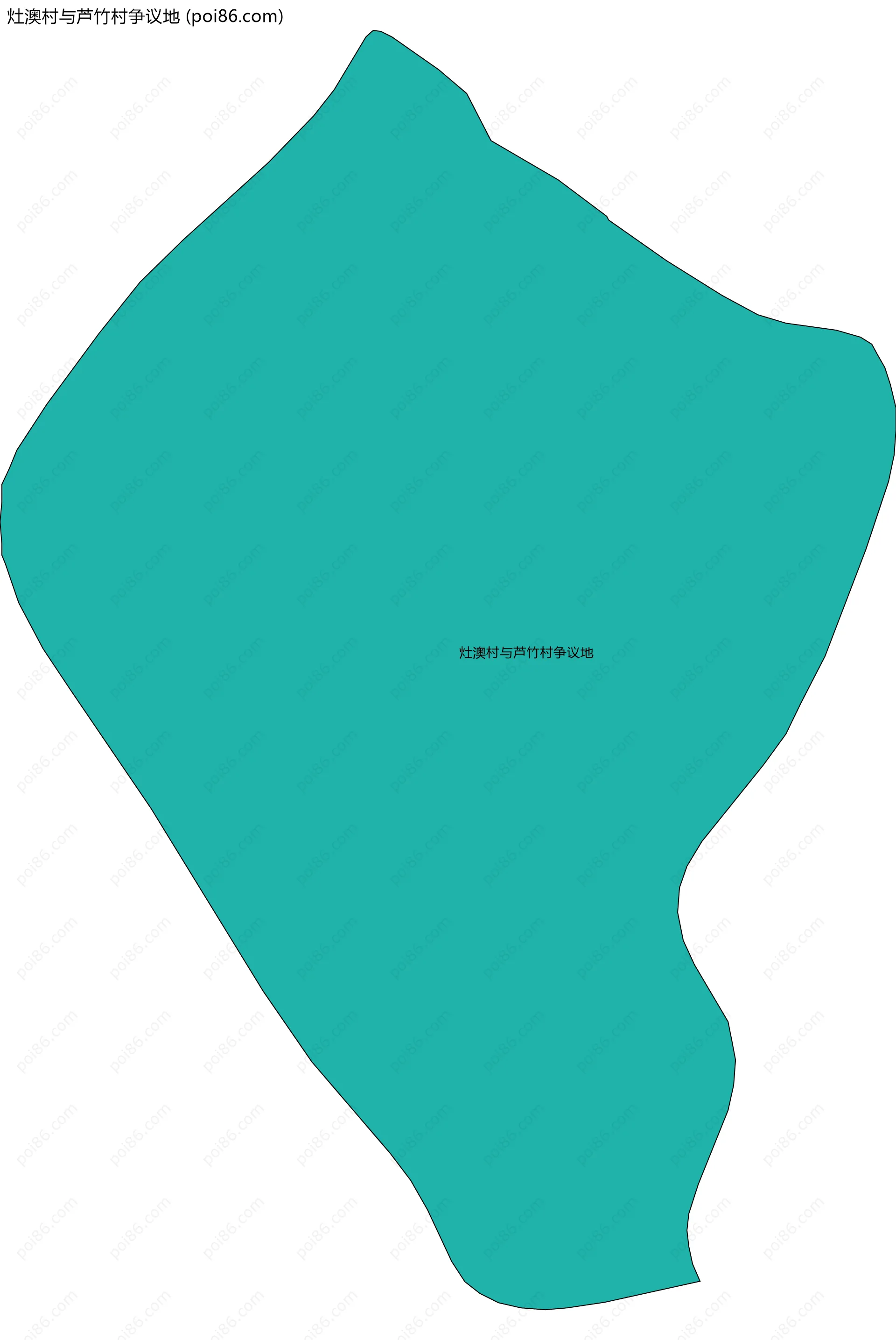 灶澳村与芦竹村争议地边界地图