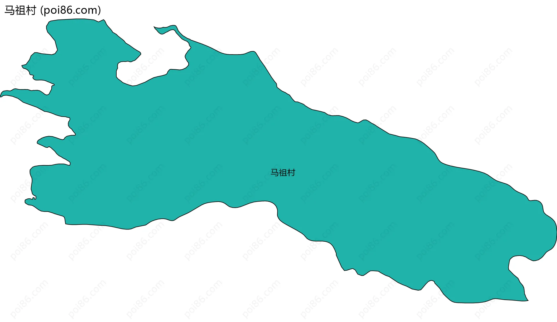 马祖村边界地图