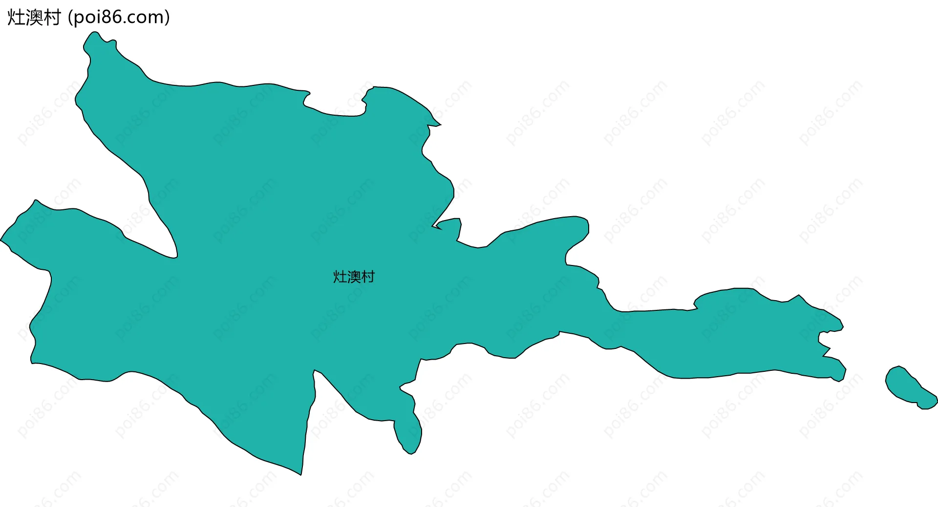 灶澳村边界地图