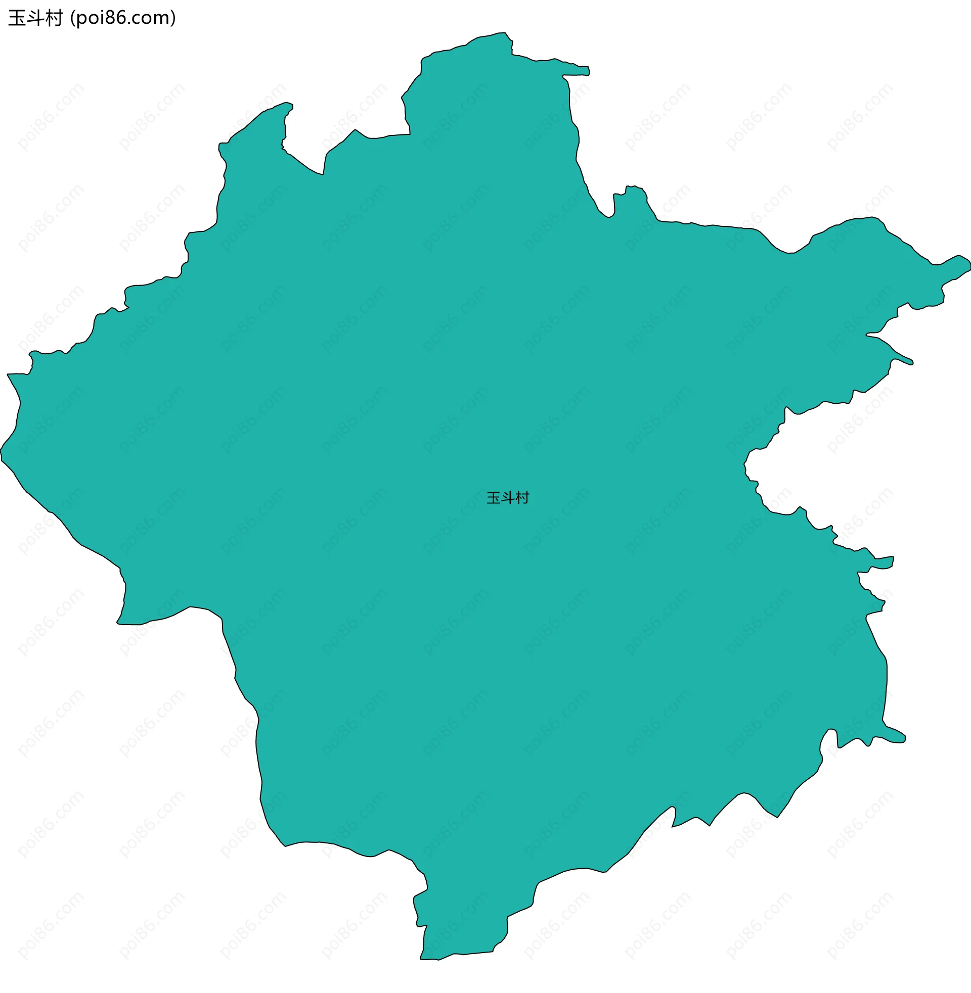 玉斗村边界地图