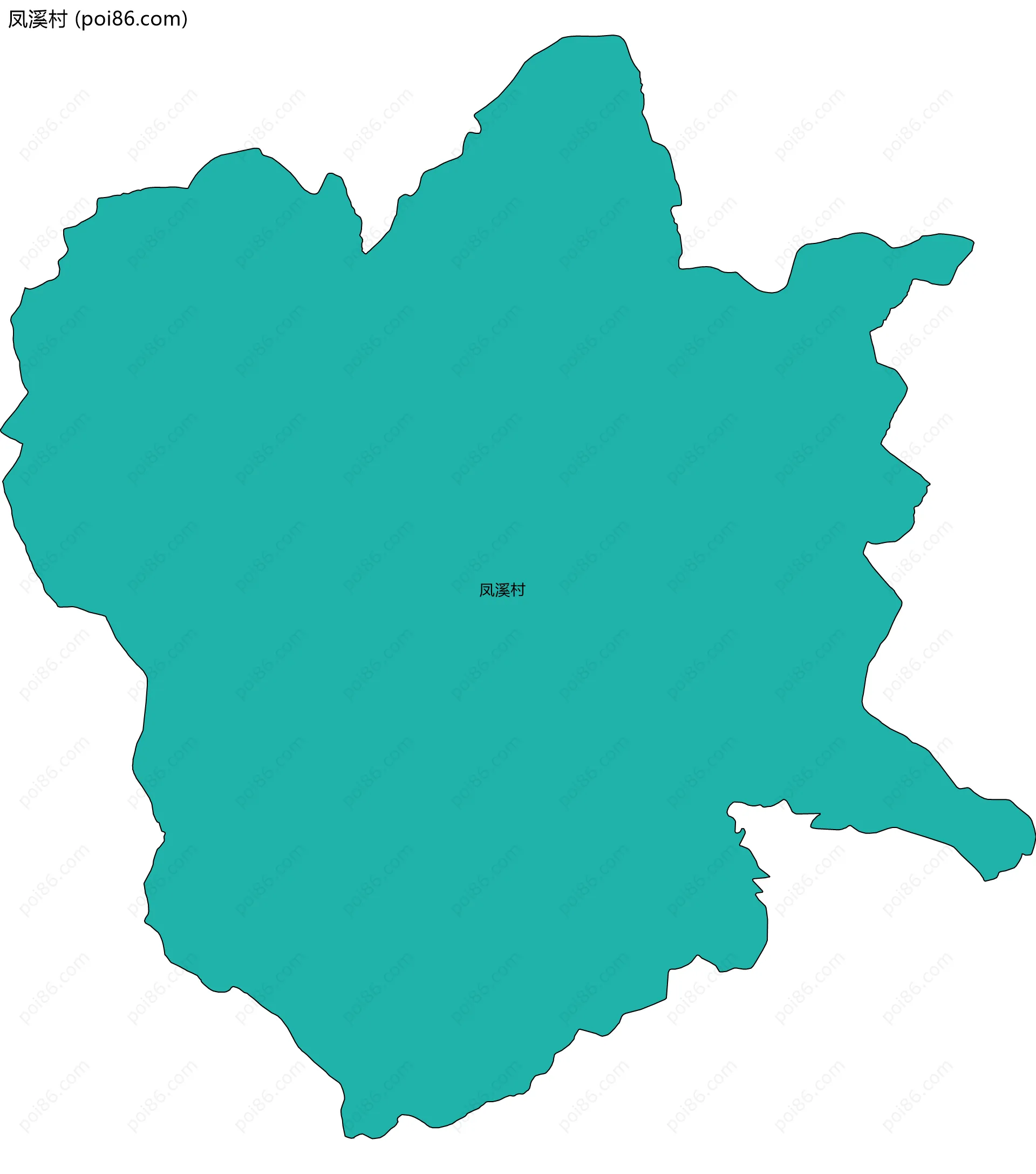 凤溪村边界地图