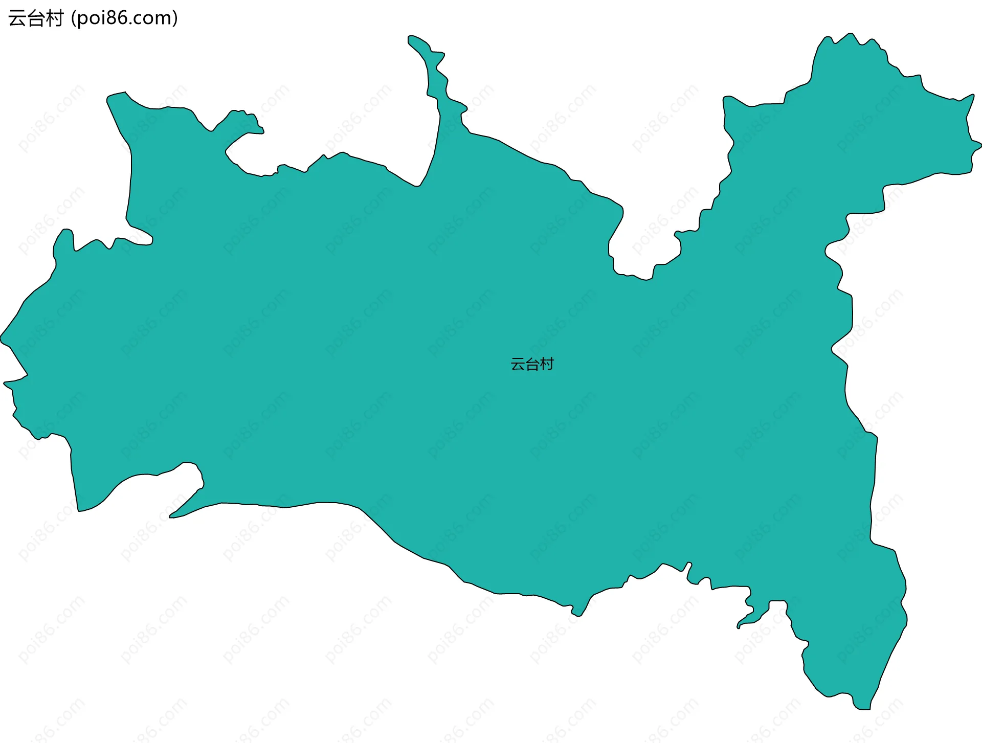 云台村边界地图