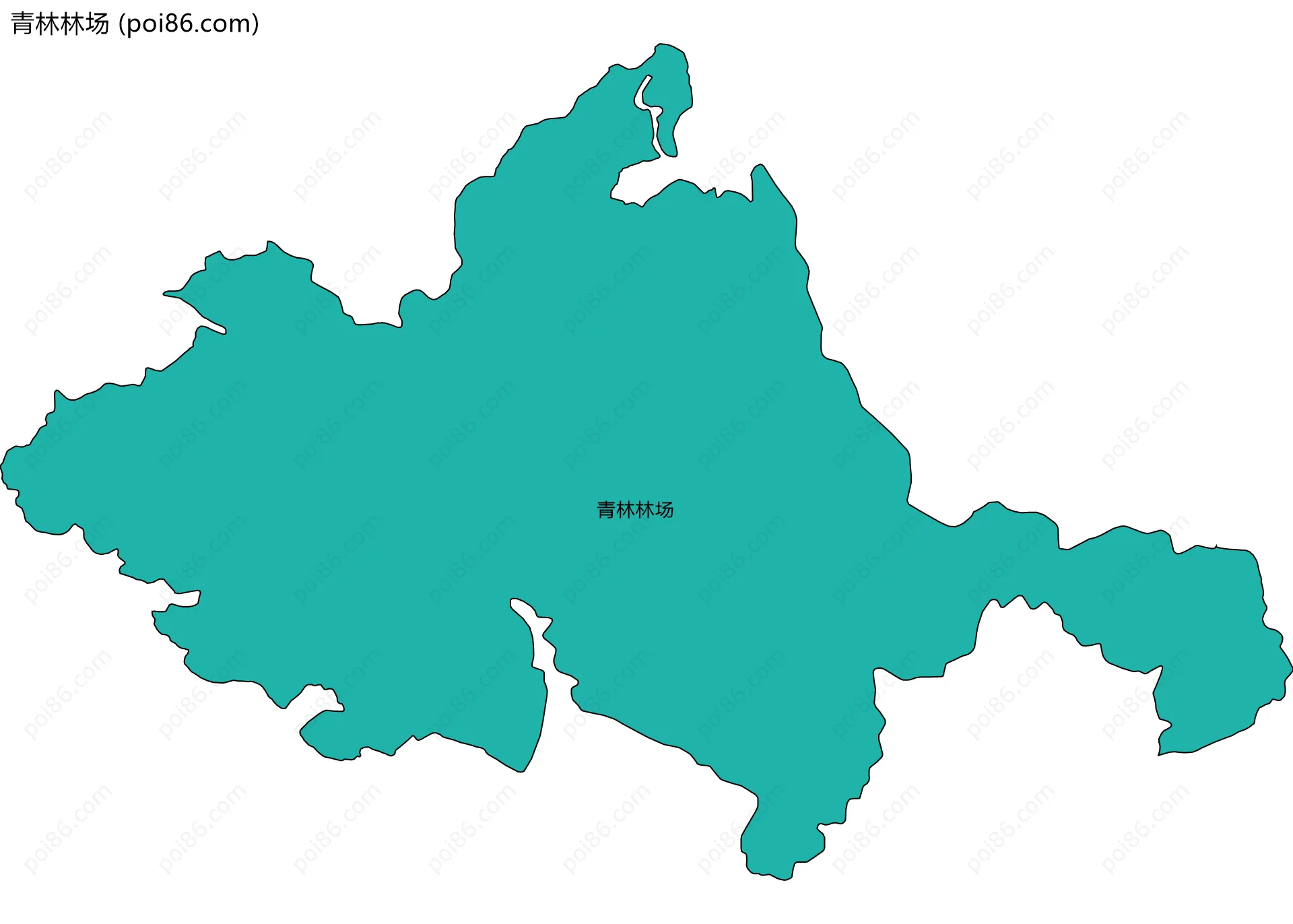 青林林场边界地图