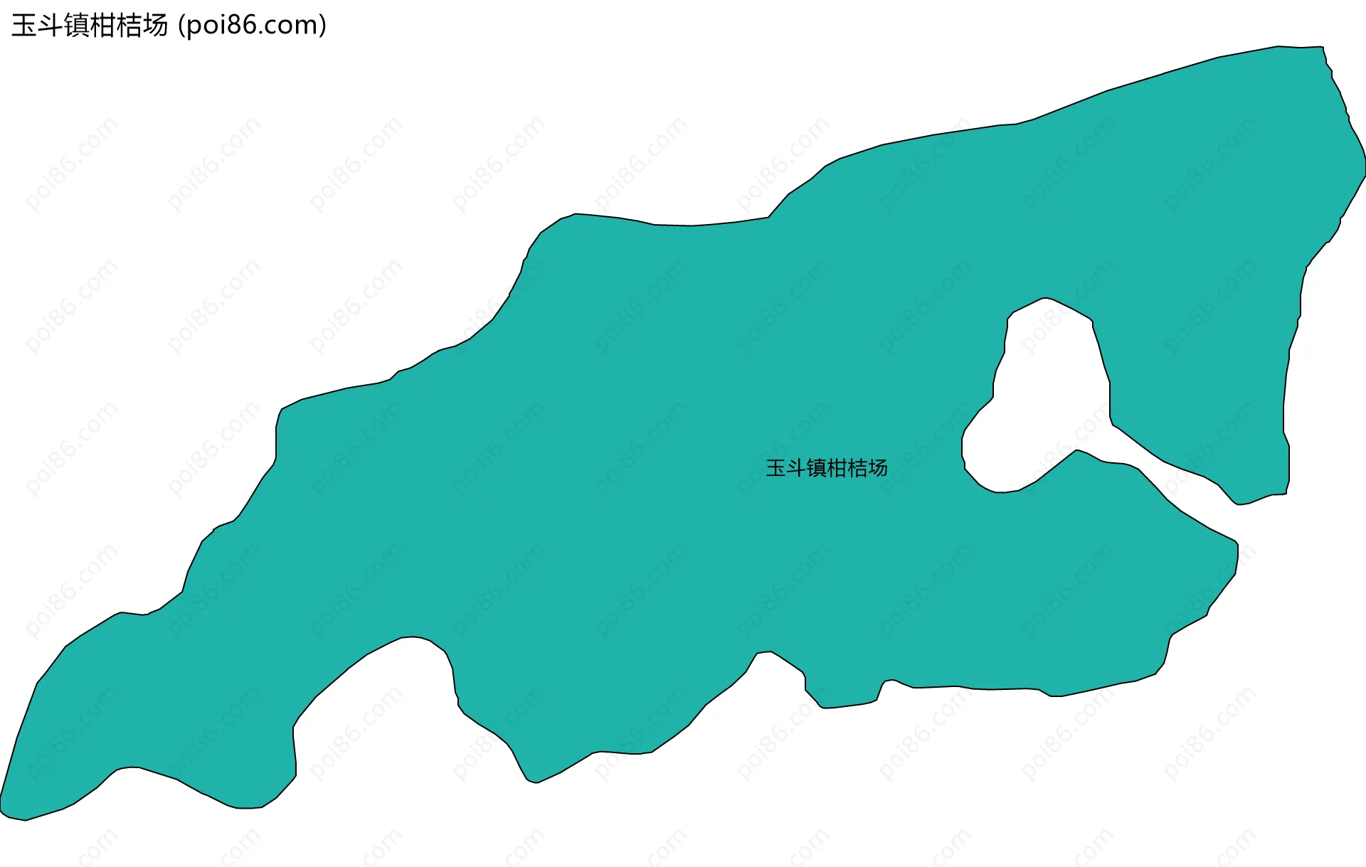 玉斗镇柑桔场边界地图
