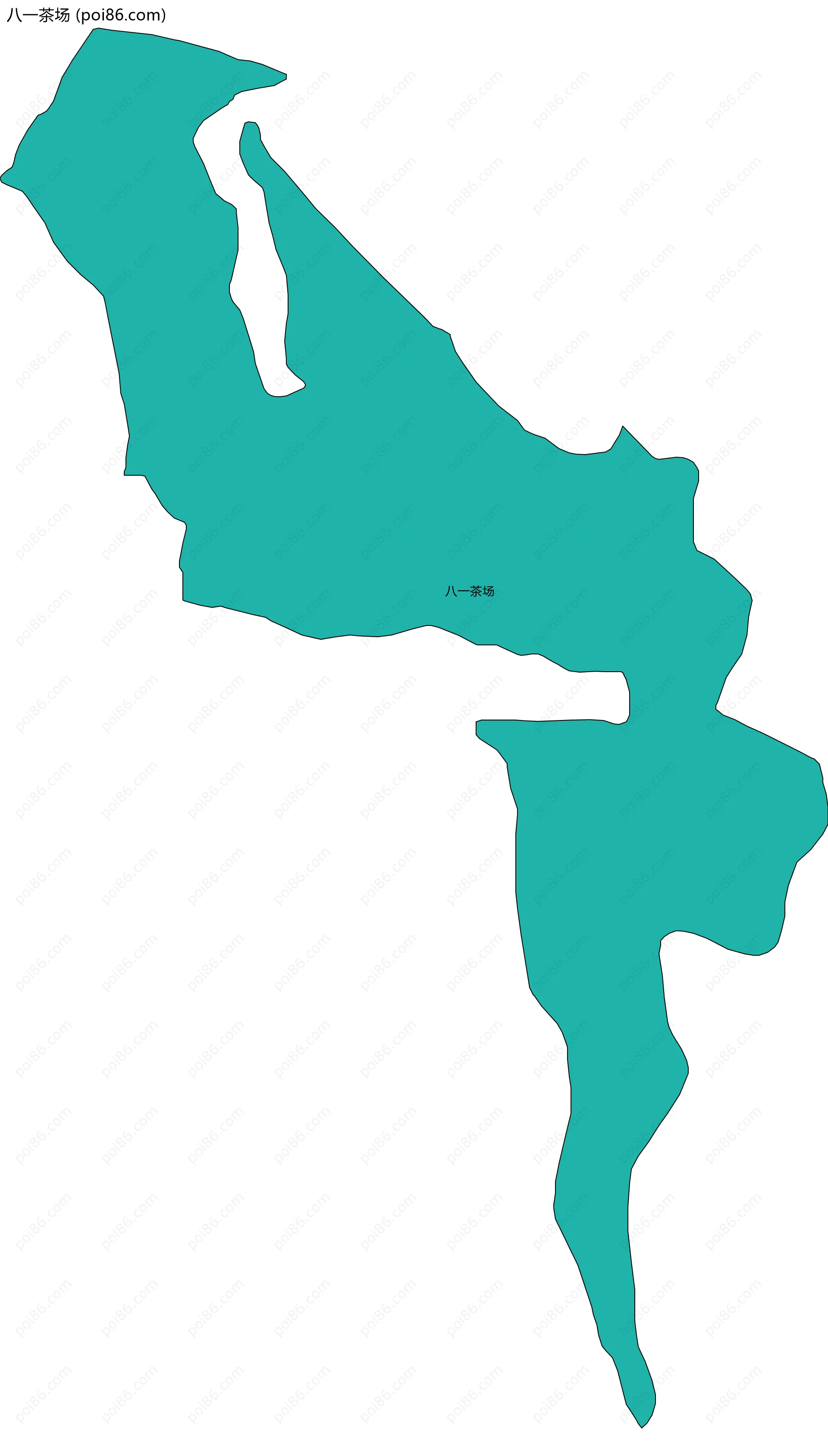 八一茶场边界地图