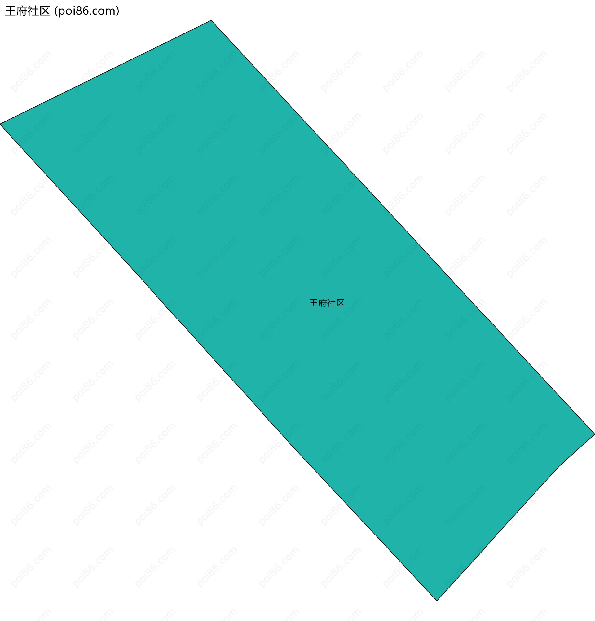 王府社区边界地图