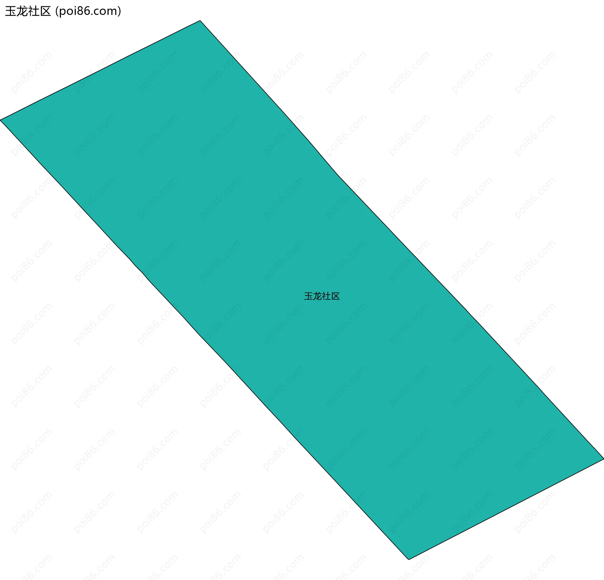 玉龙社区边界地图