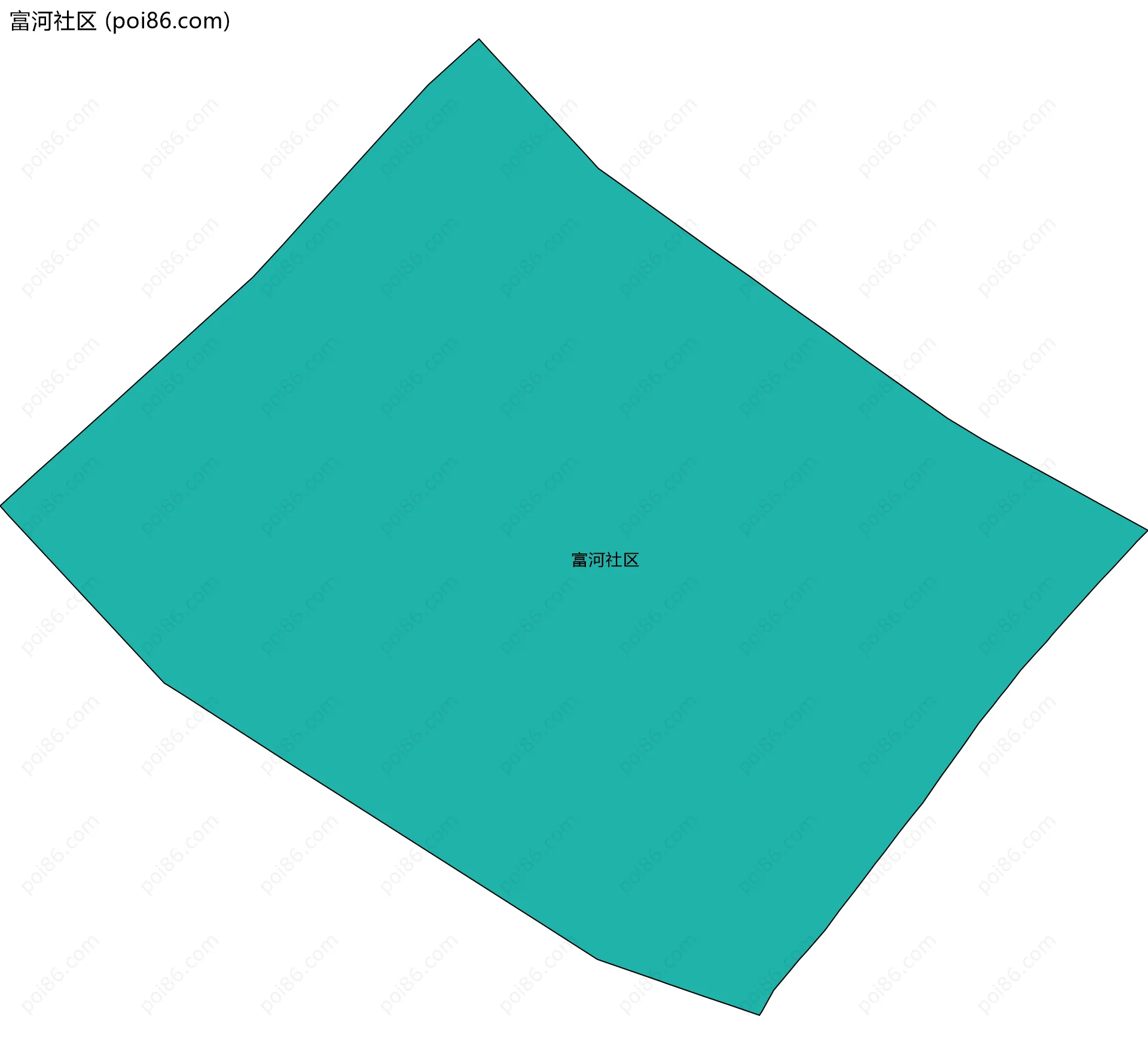 富河社区边界地图