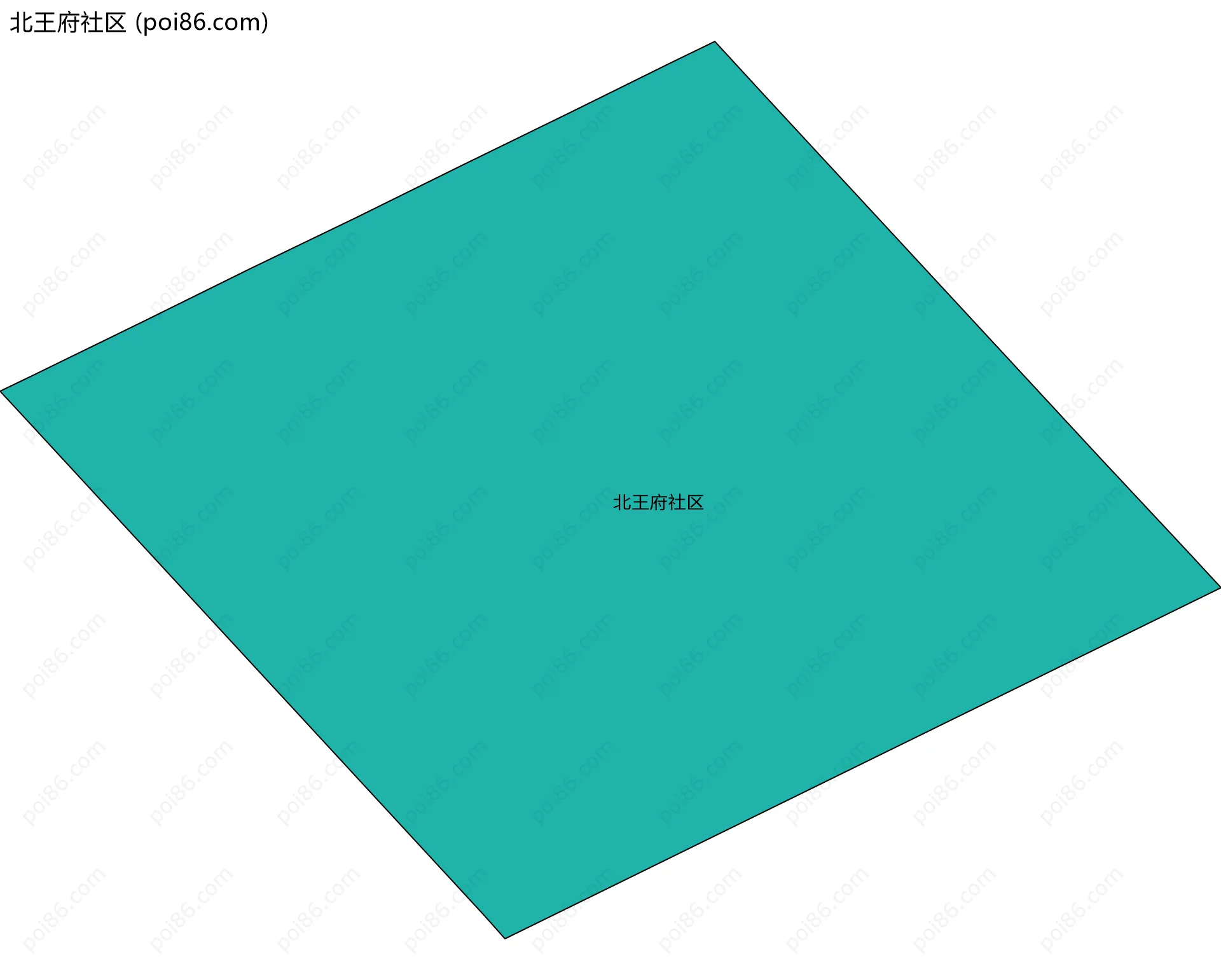 北王府社区边界地图
