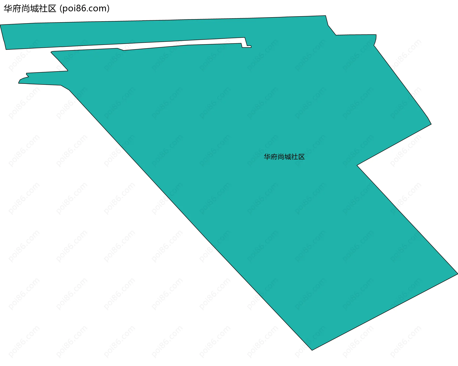 华府尚城社区边界地图