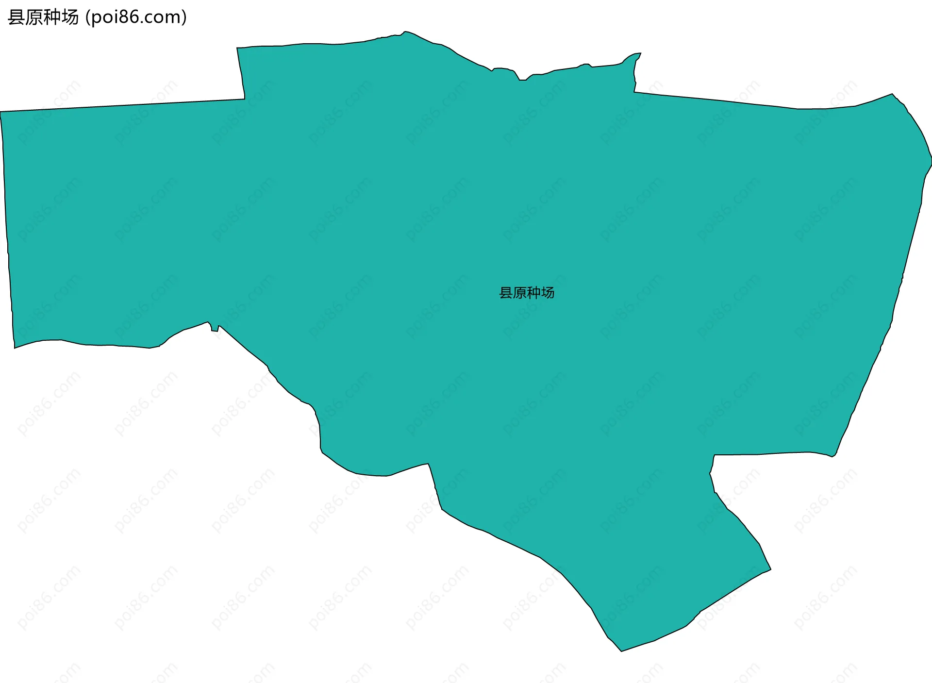 县原种场边界地图