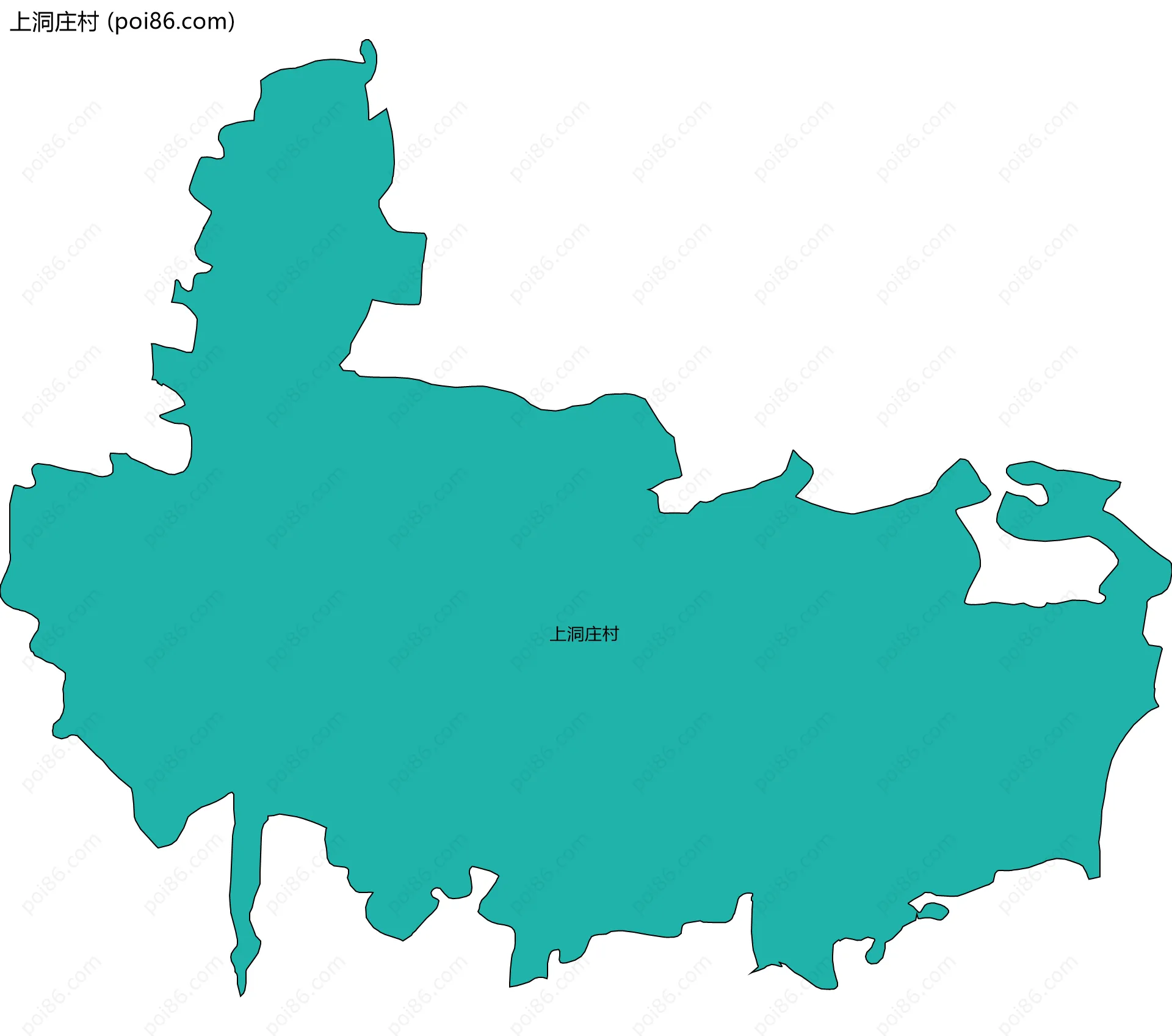 上洞庄村边界地图