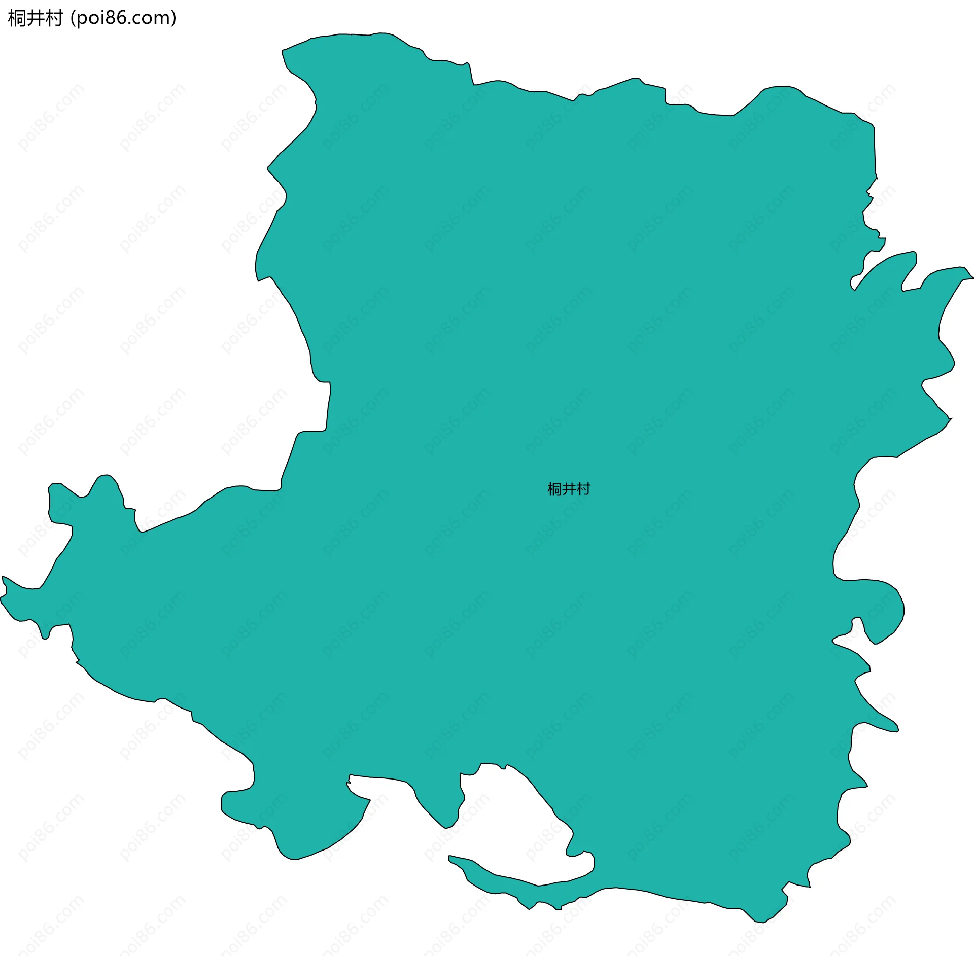 桐井村边界地图
