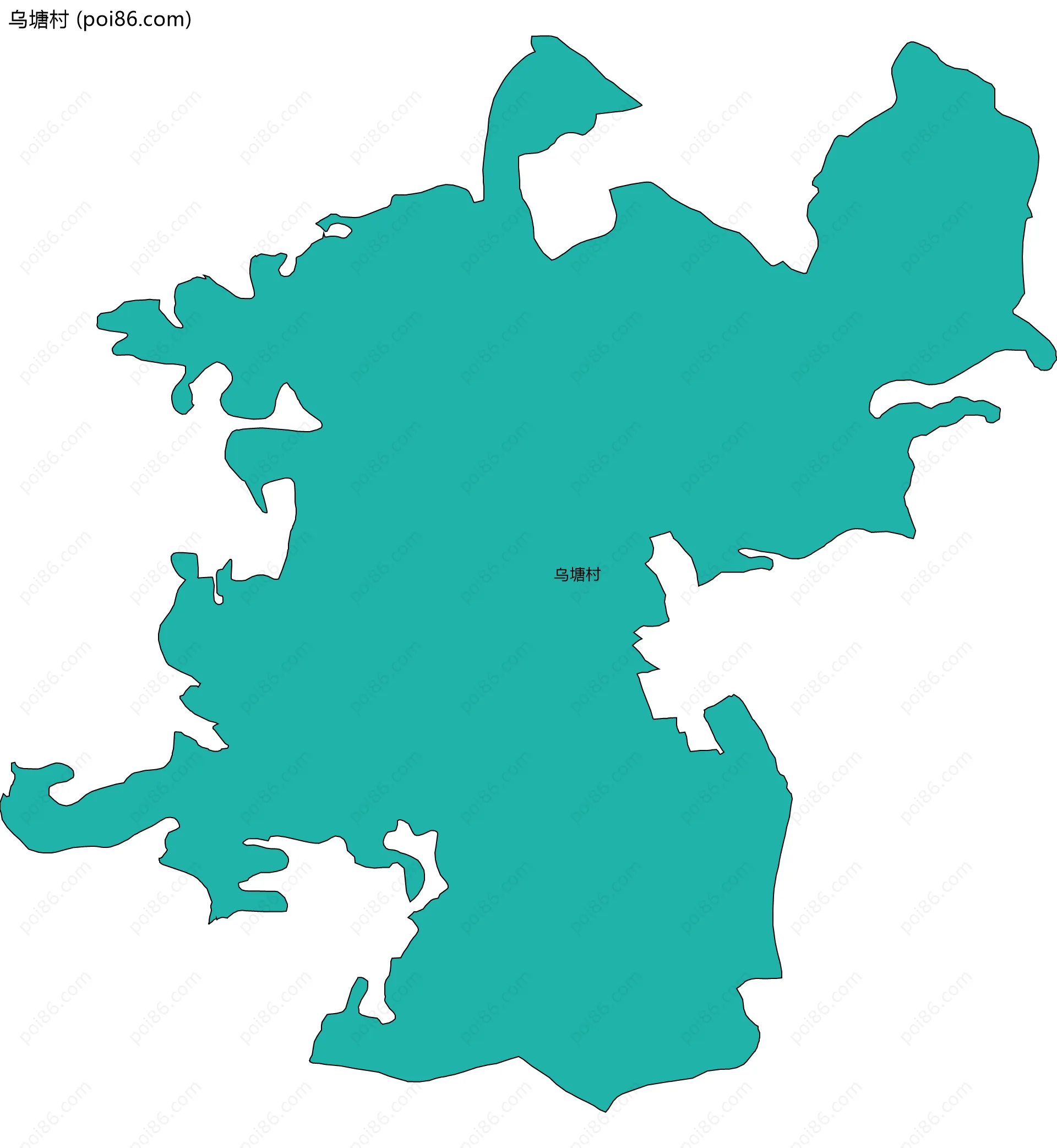 乌塘村边界地图