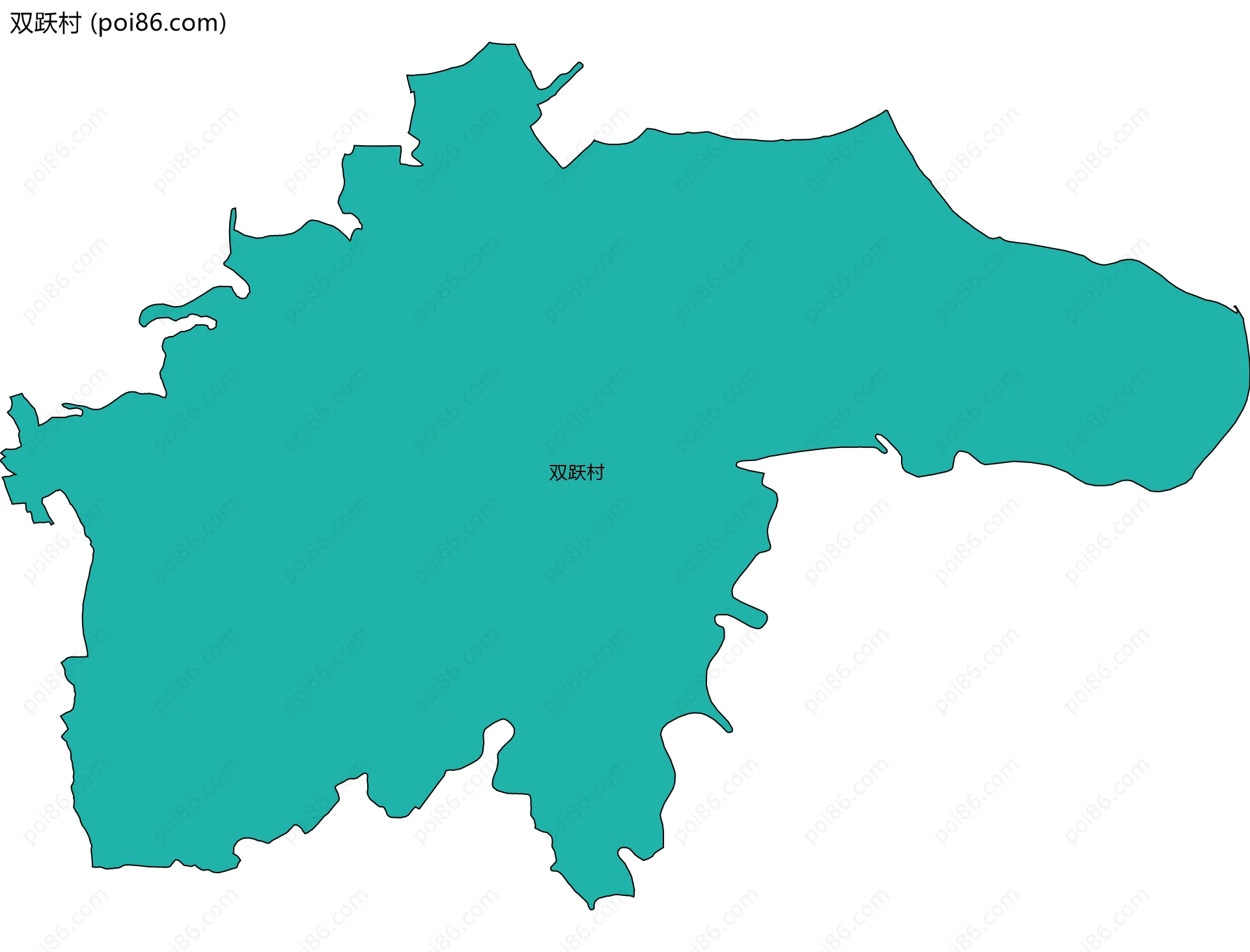 双跃村边界地图
