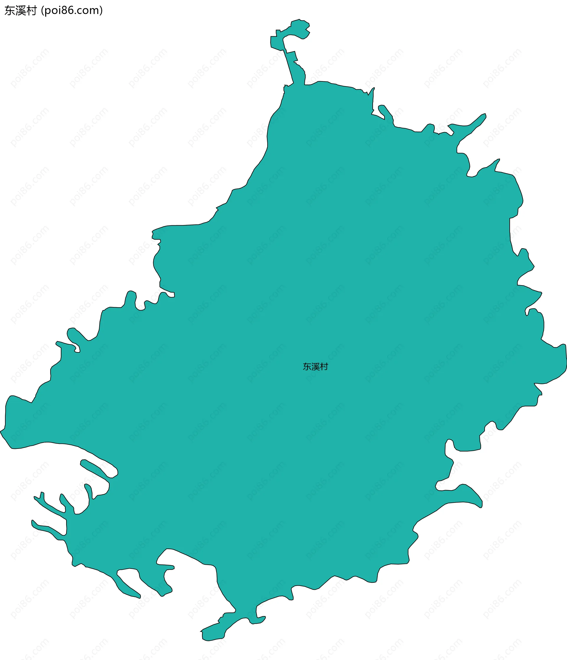 东溪村边界地图