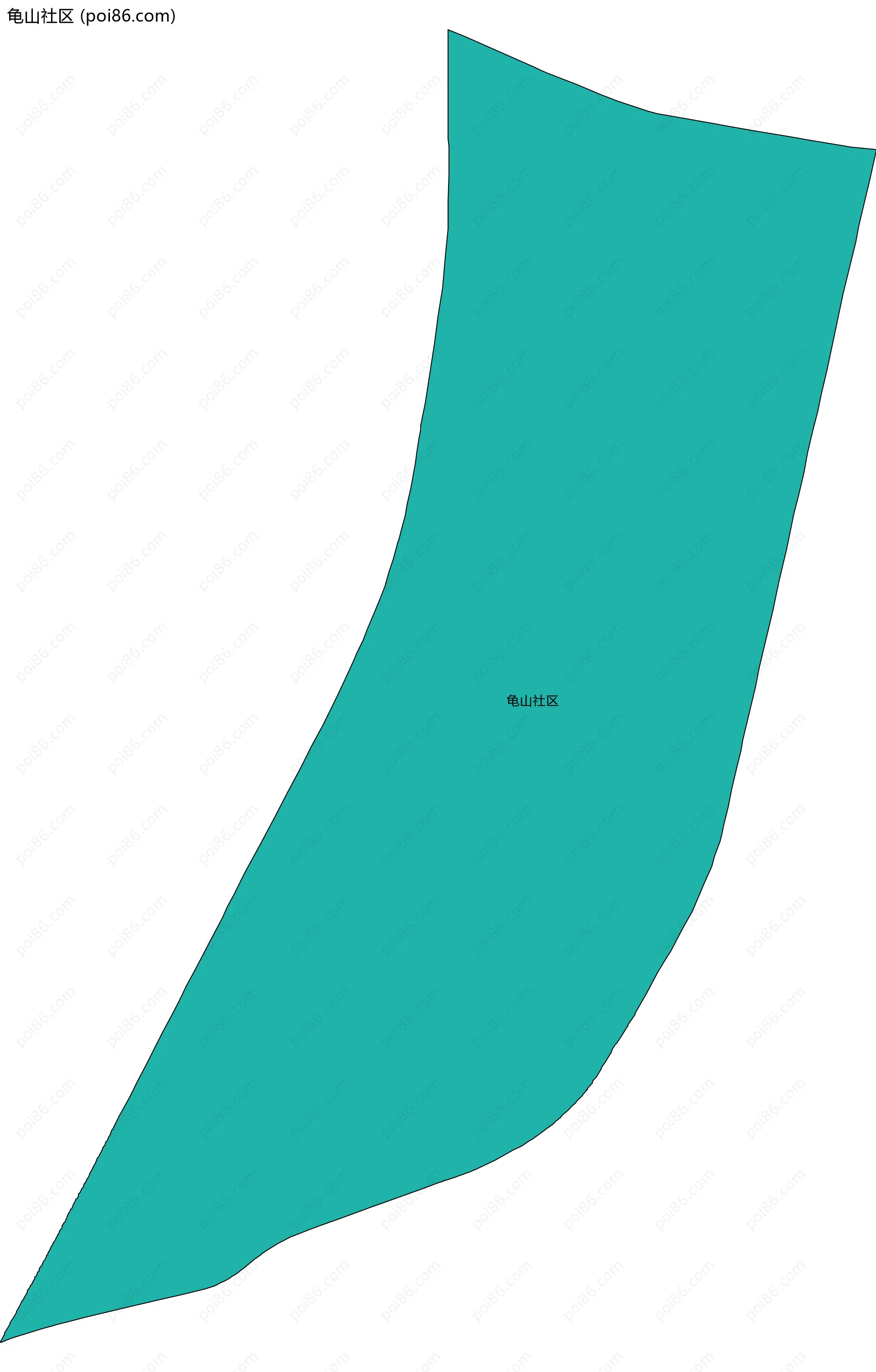 龟山社区边界地图