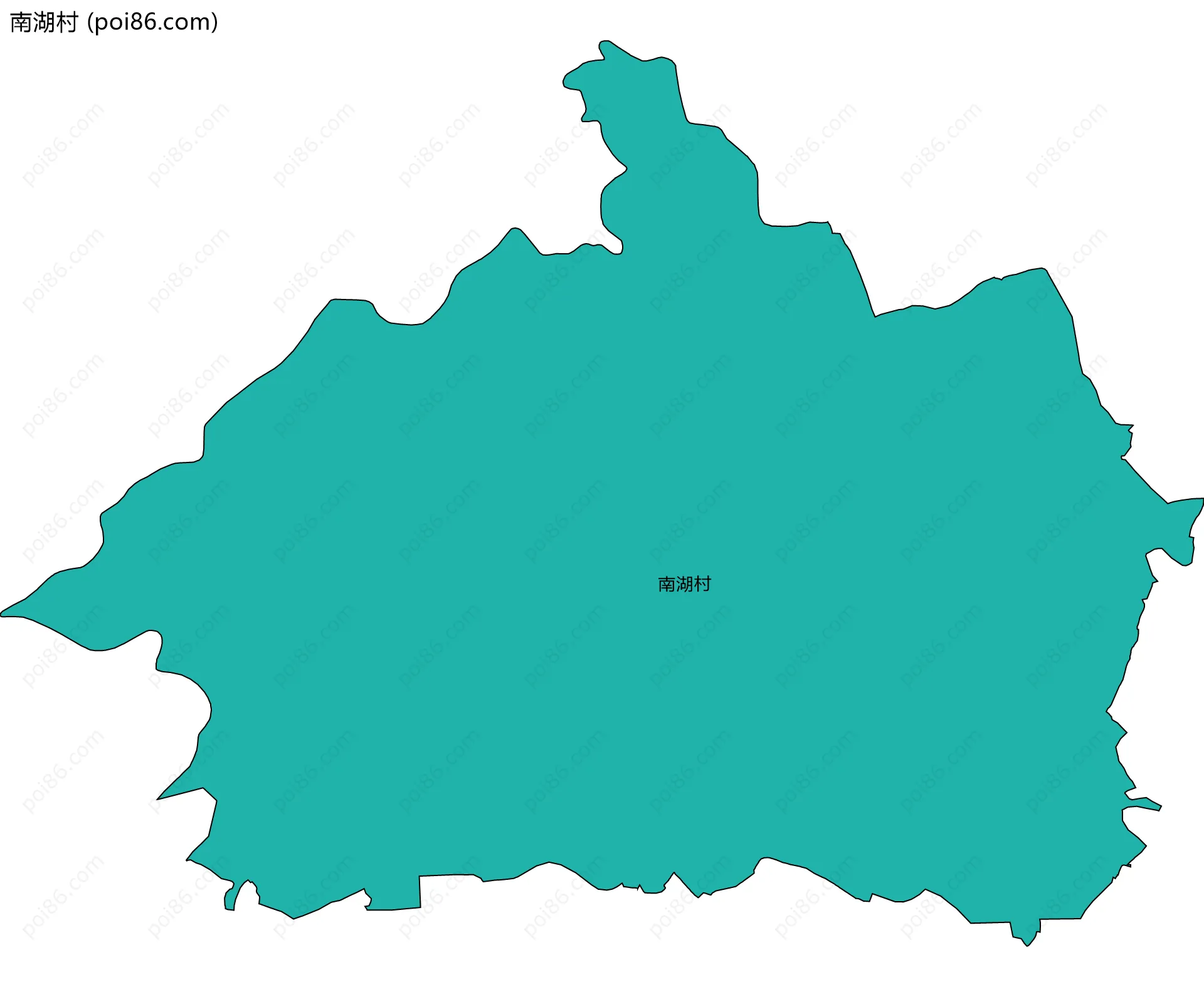 南湖村边界地图