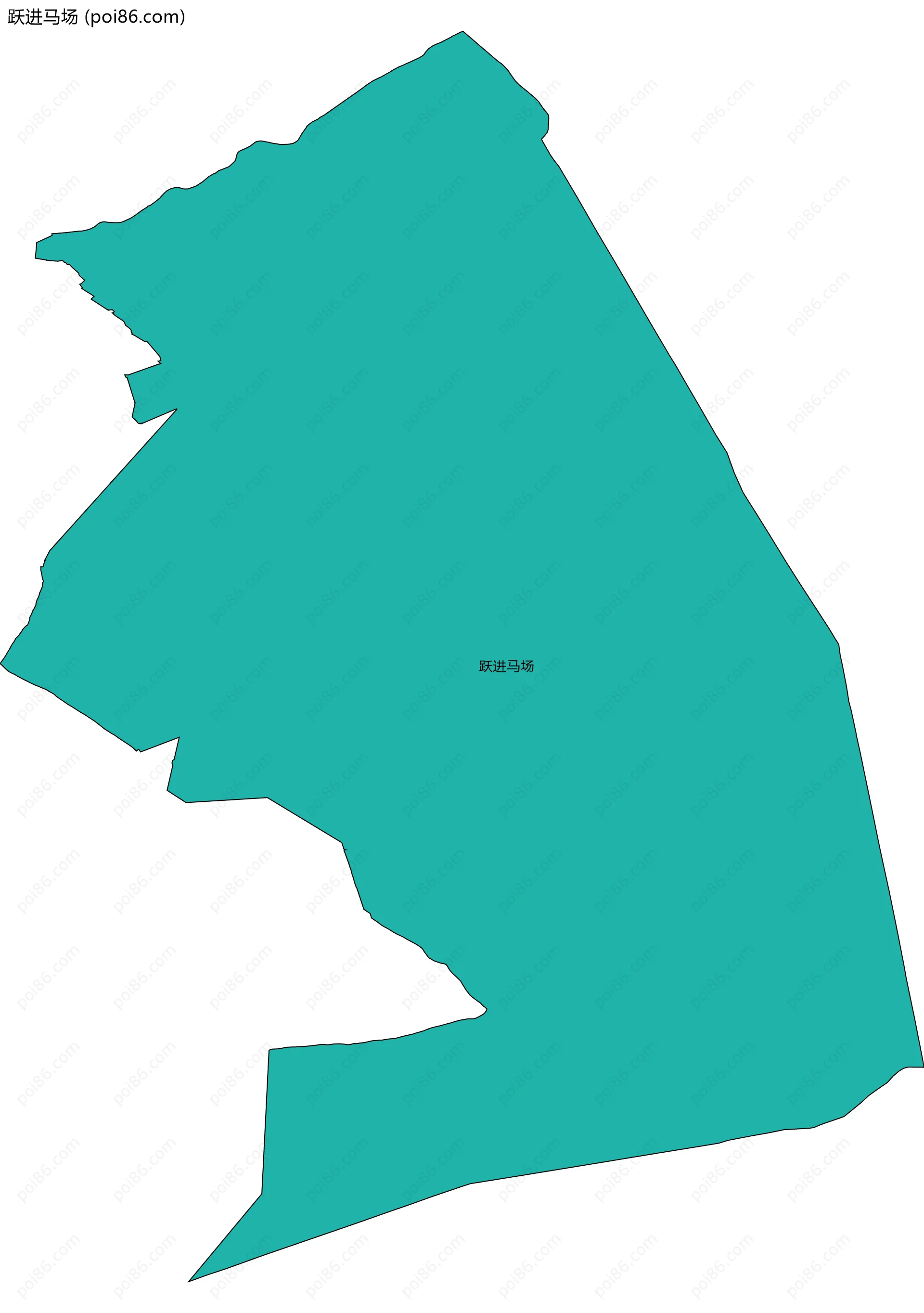 跃进马场边界地图