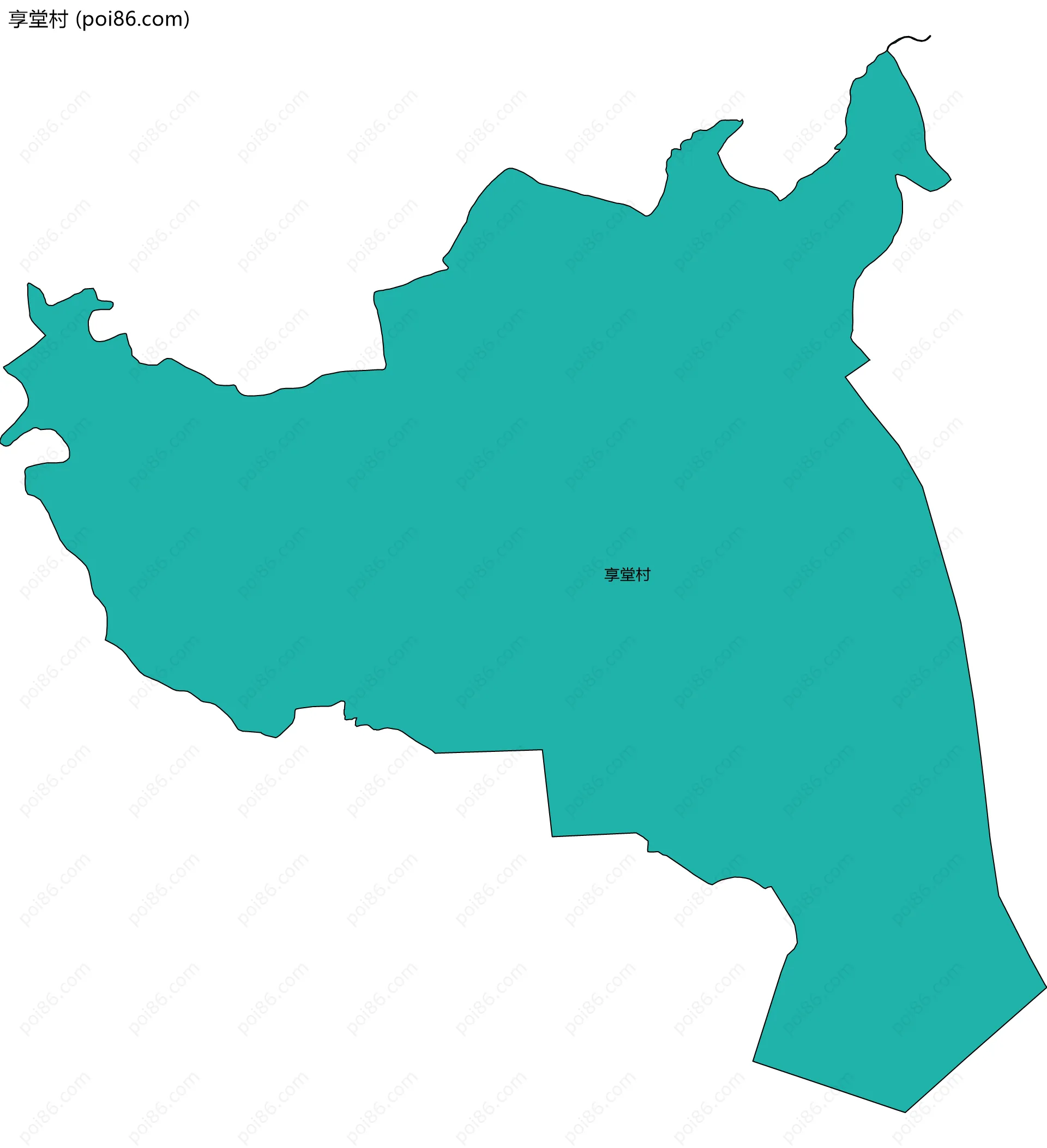 享堂村边界地图