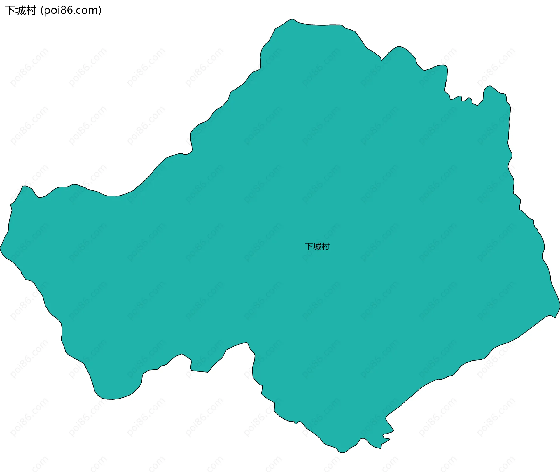 下城村边界地图