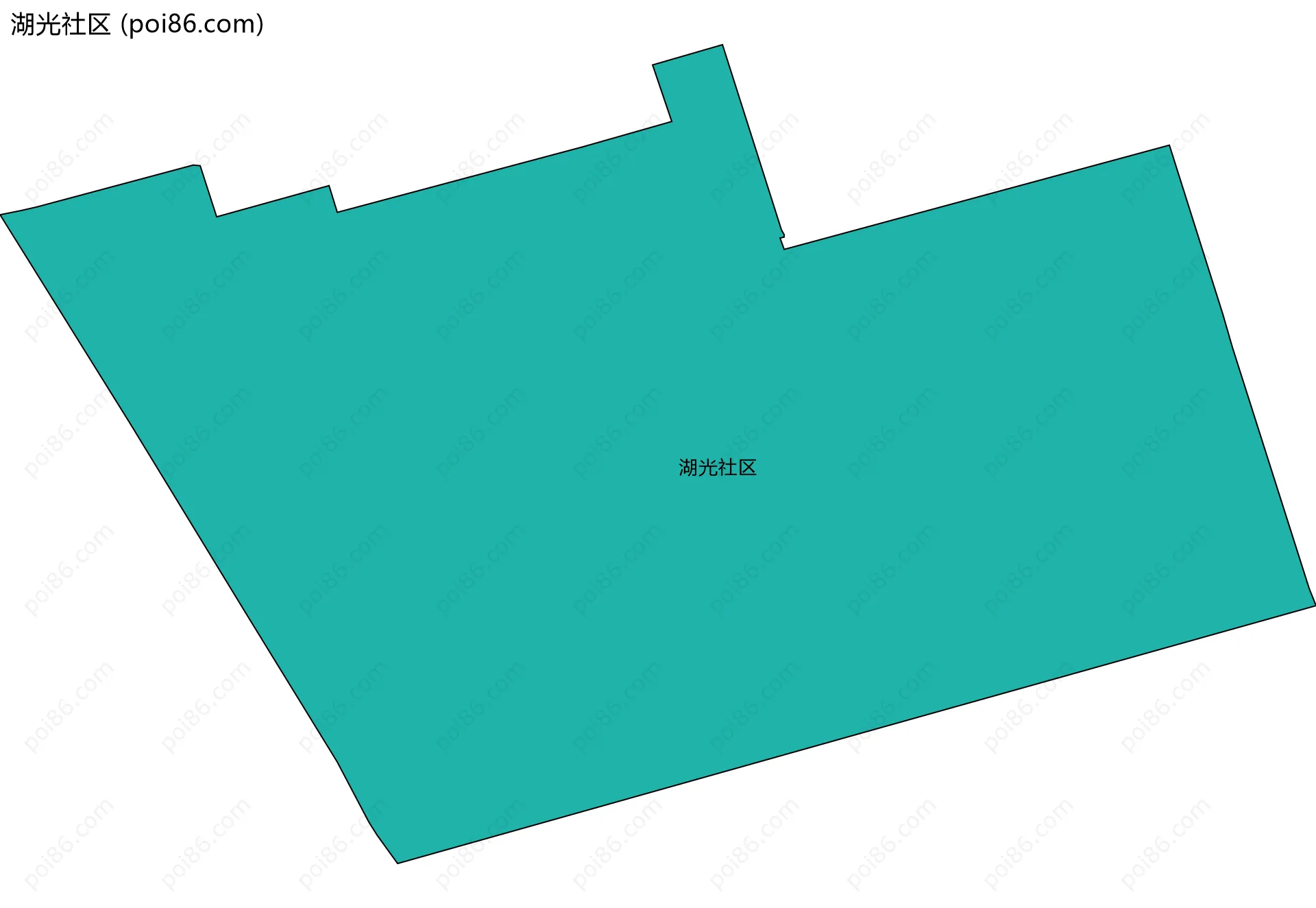 湖光社区边界地图