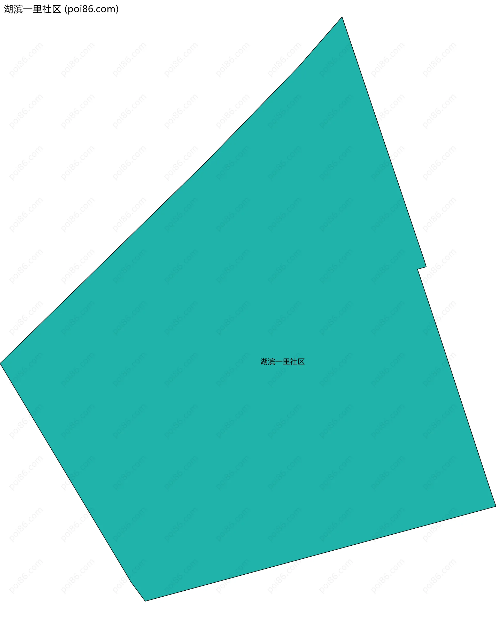 湖滨一里社区边界地图