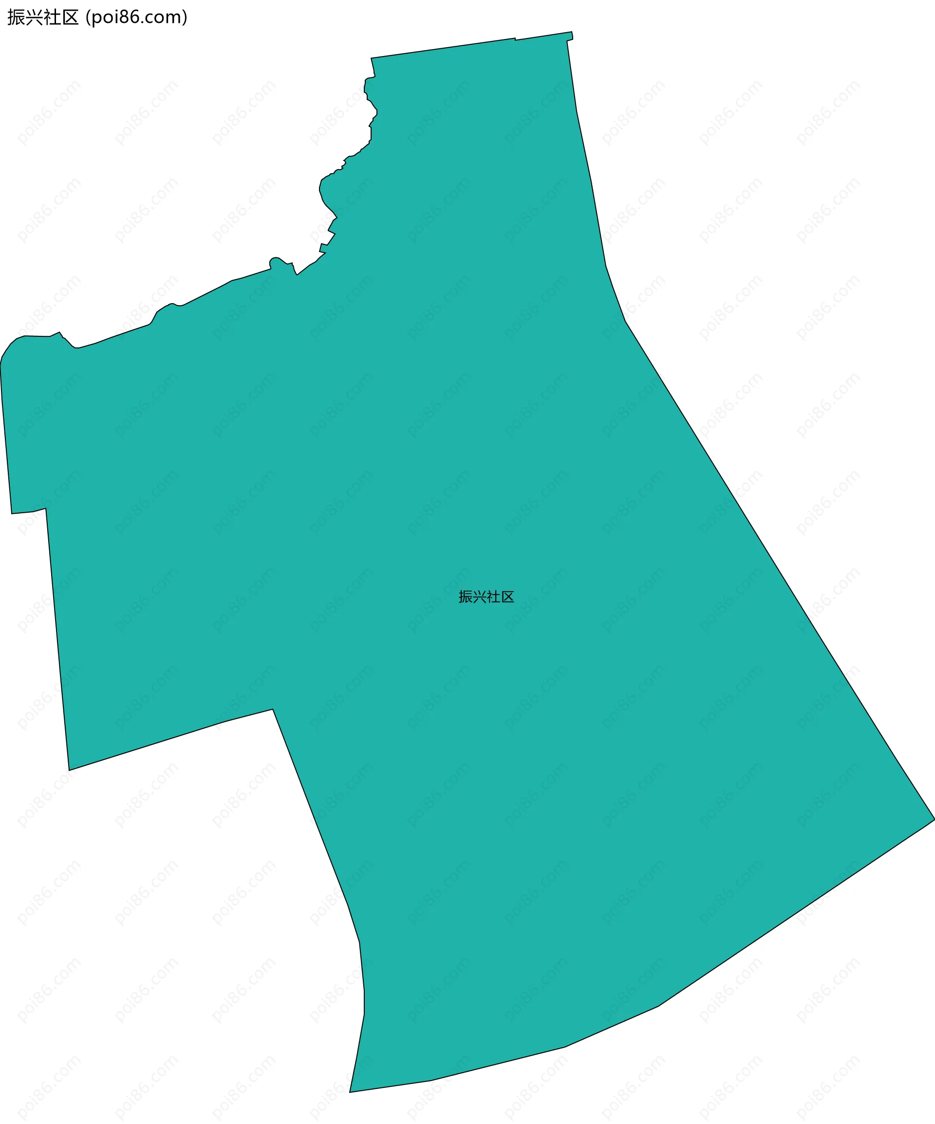 振兴社区边界地图