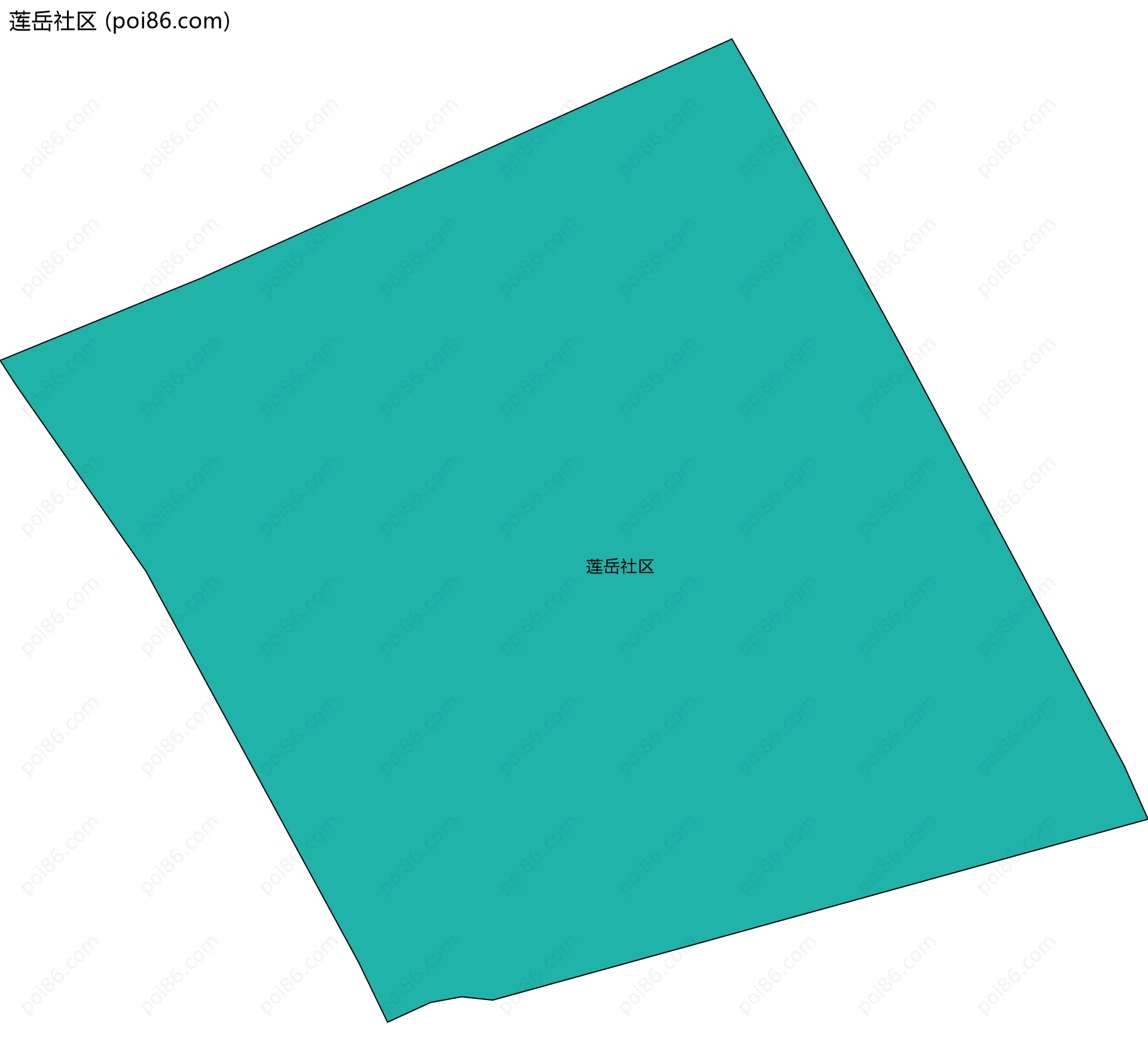 莲岳社区边界地图