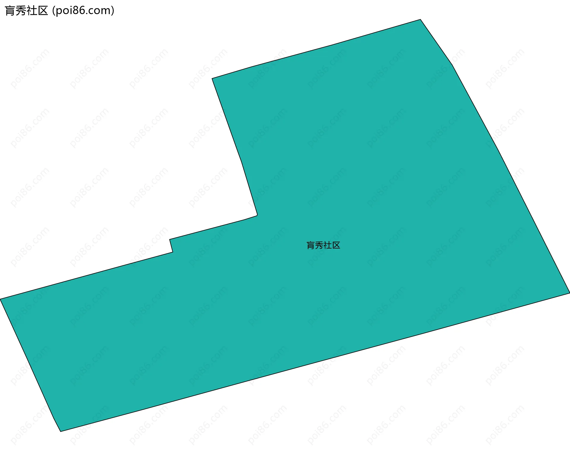 肓秀社区边界地图