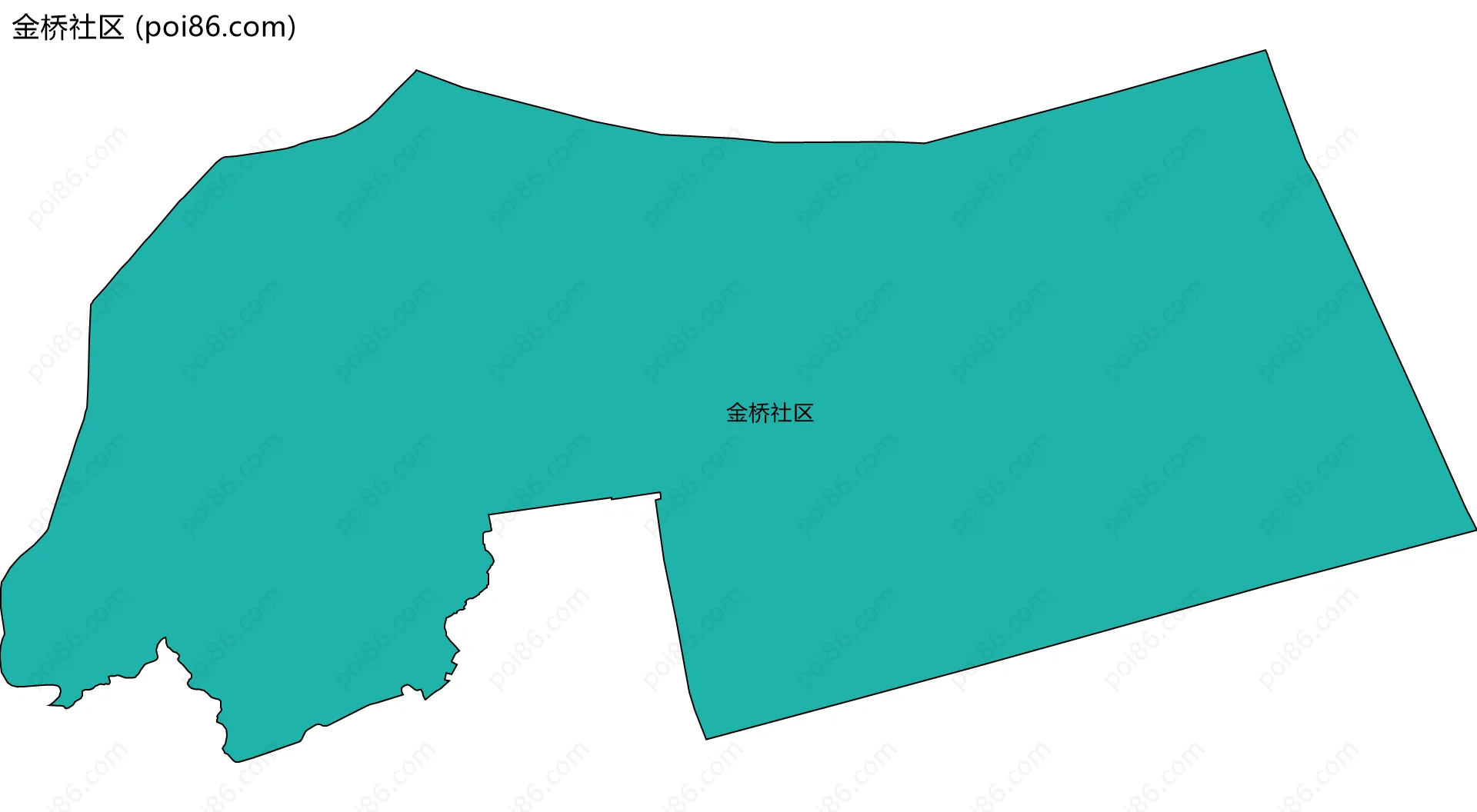 金桥社区边界地图