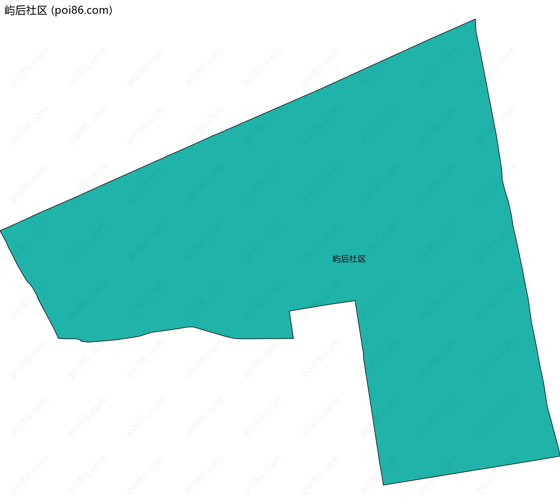屿后社区边界地图
