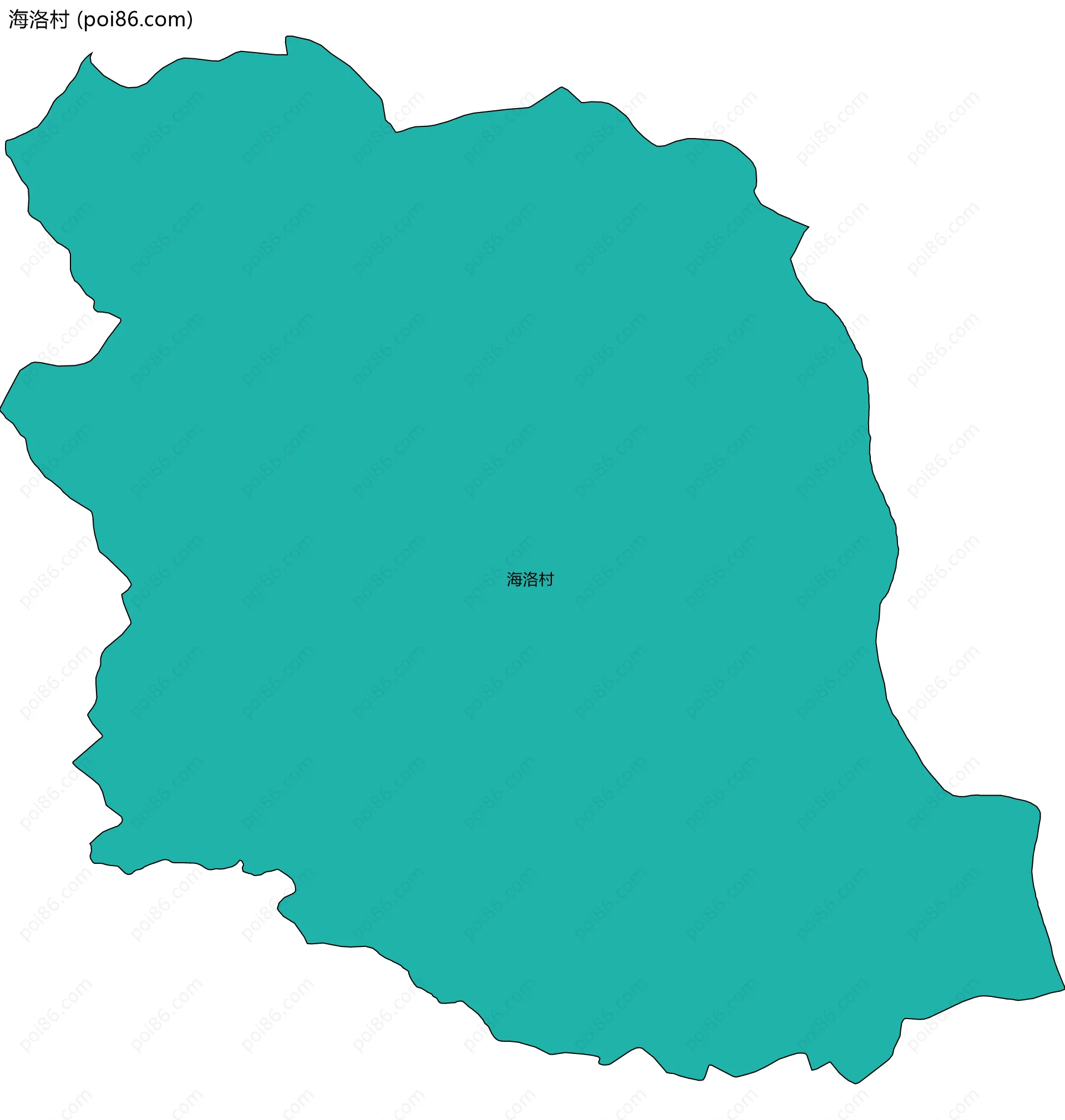 海洛村边界地图