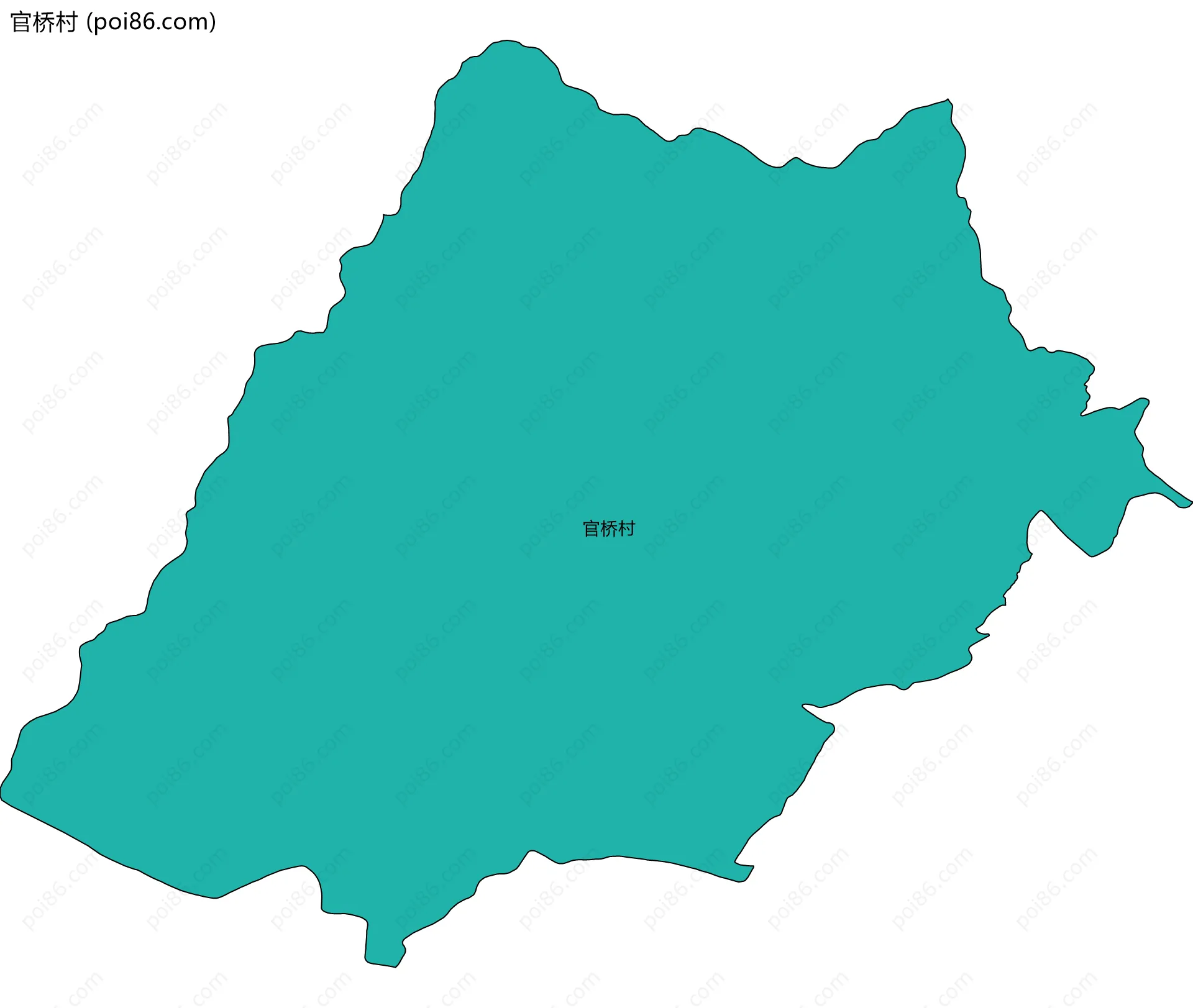 官桥村边界地图
