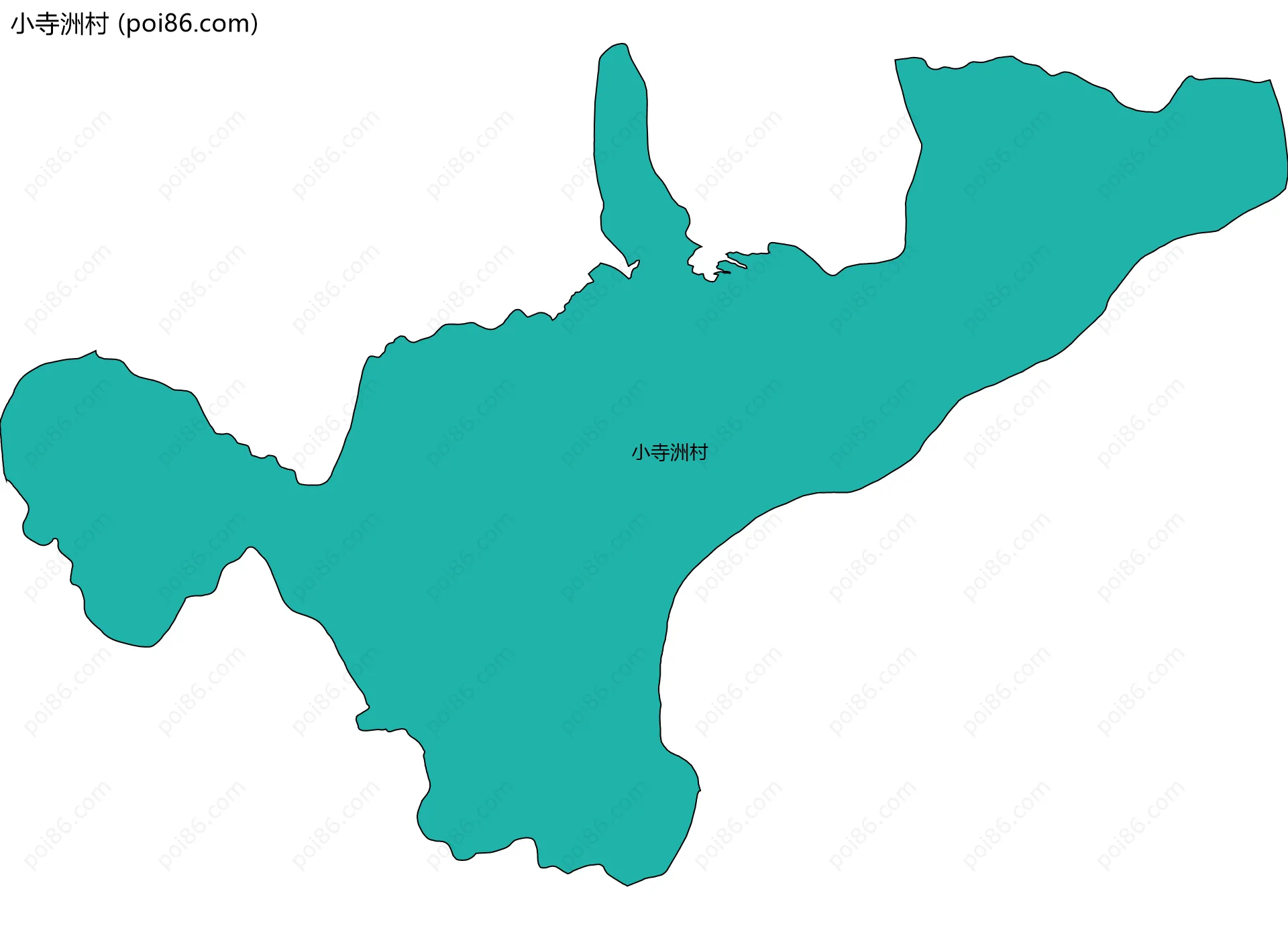 小寺洲村边界地图