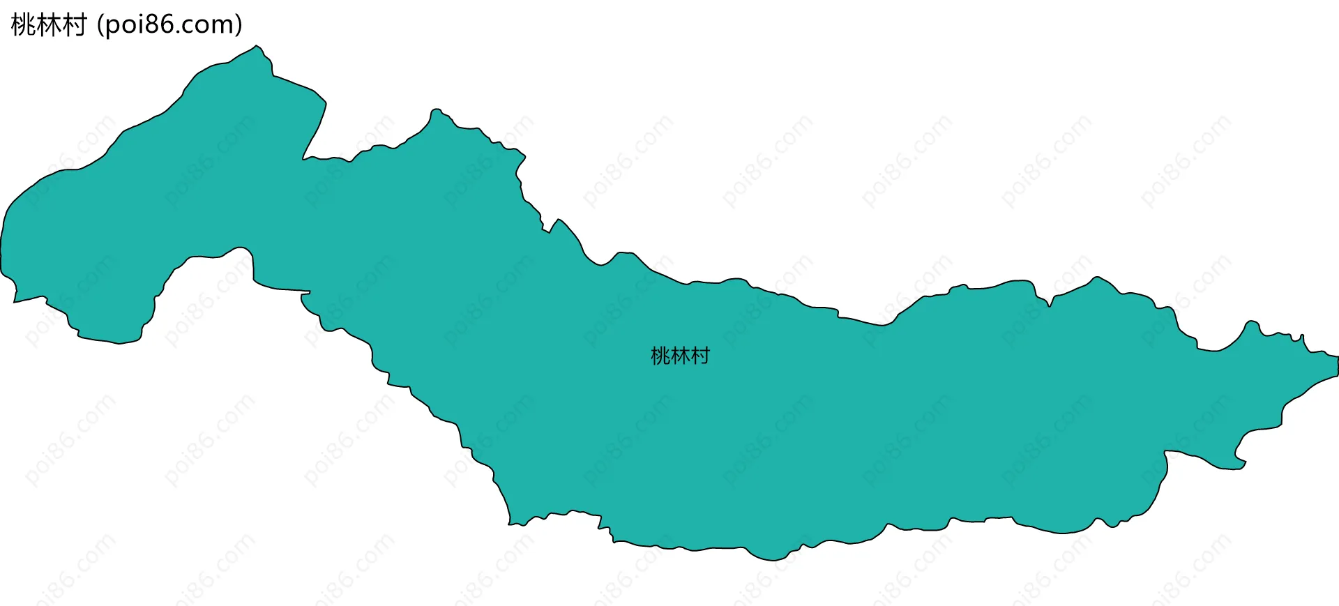 桃林村边界地图