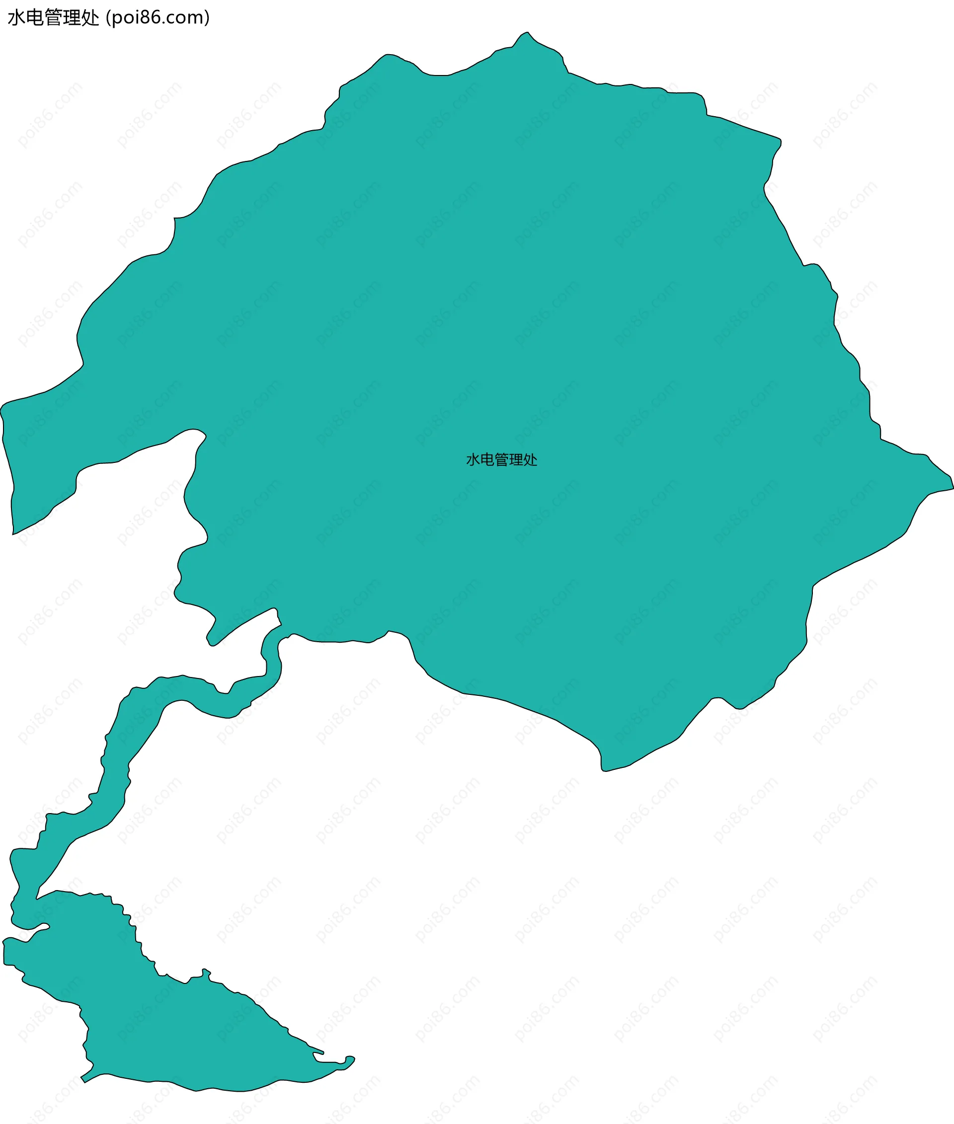 水电管理处边界地图