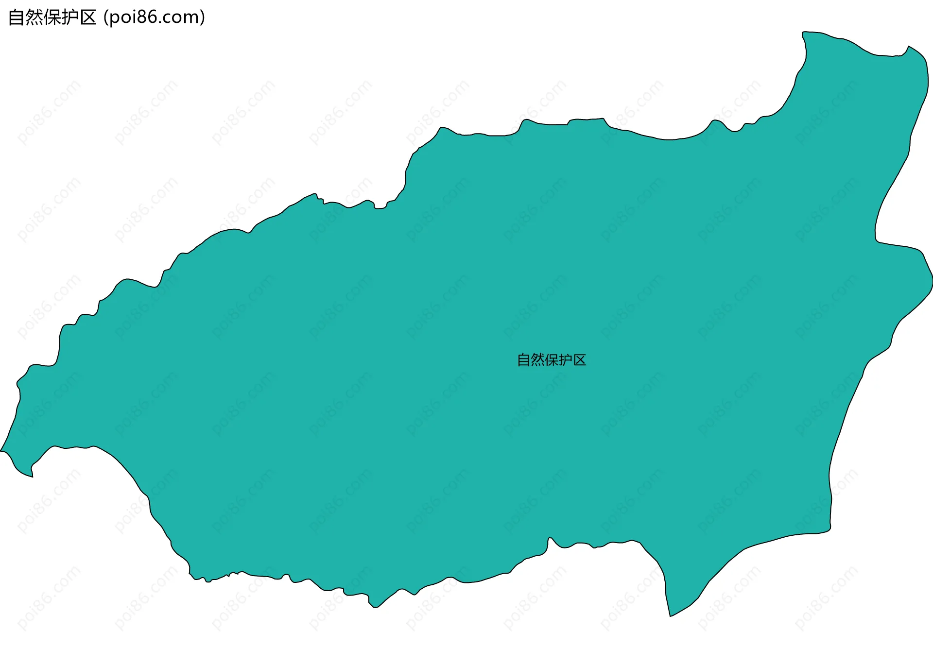 自然保护区边界地图