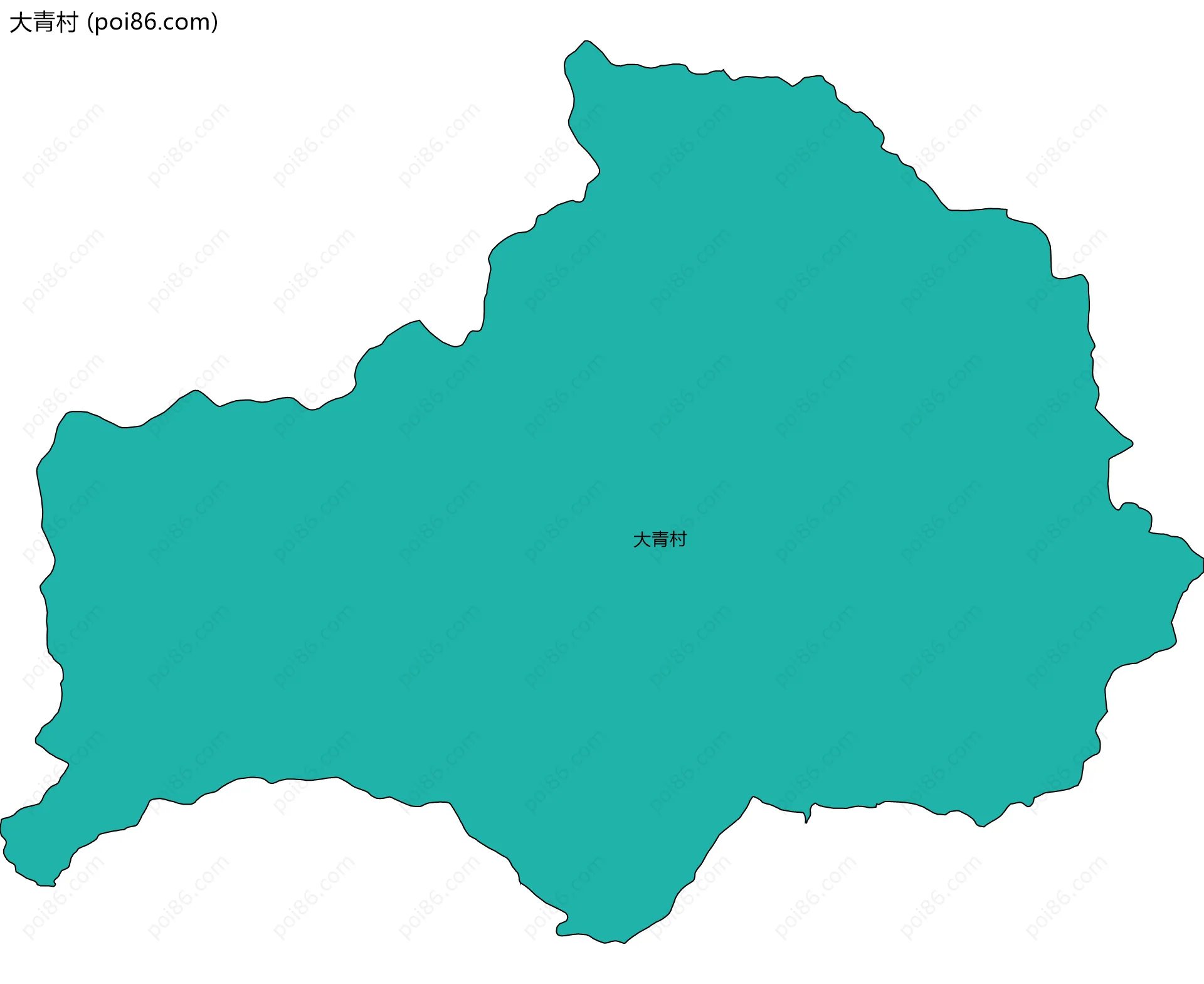 大青村边界地图