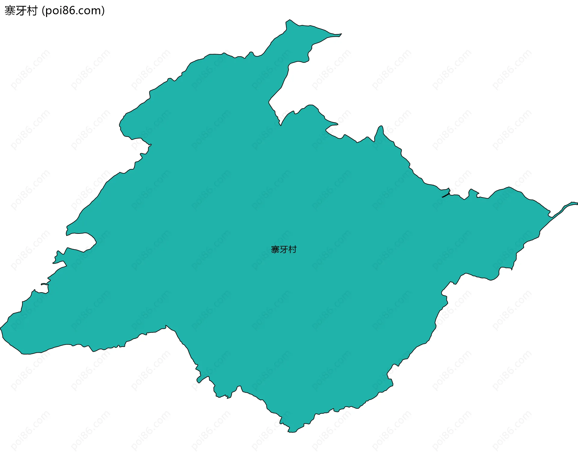 寨牙村边界地图